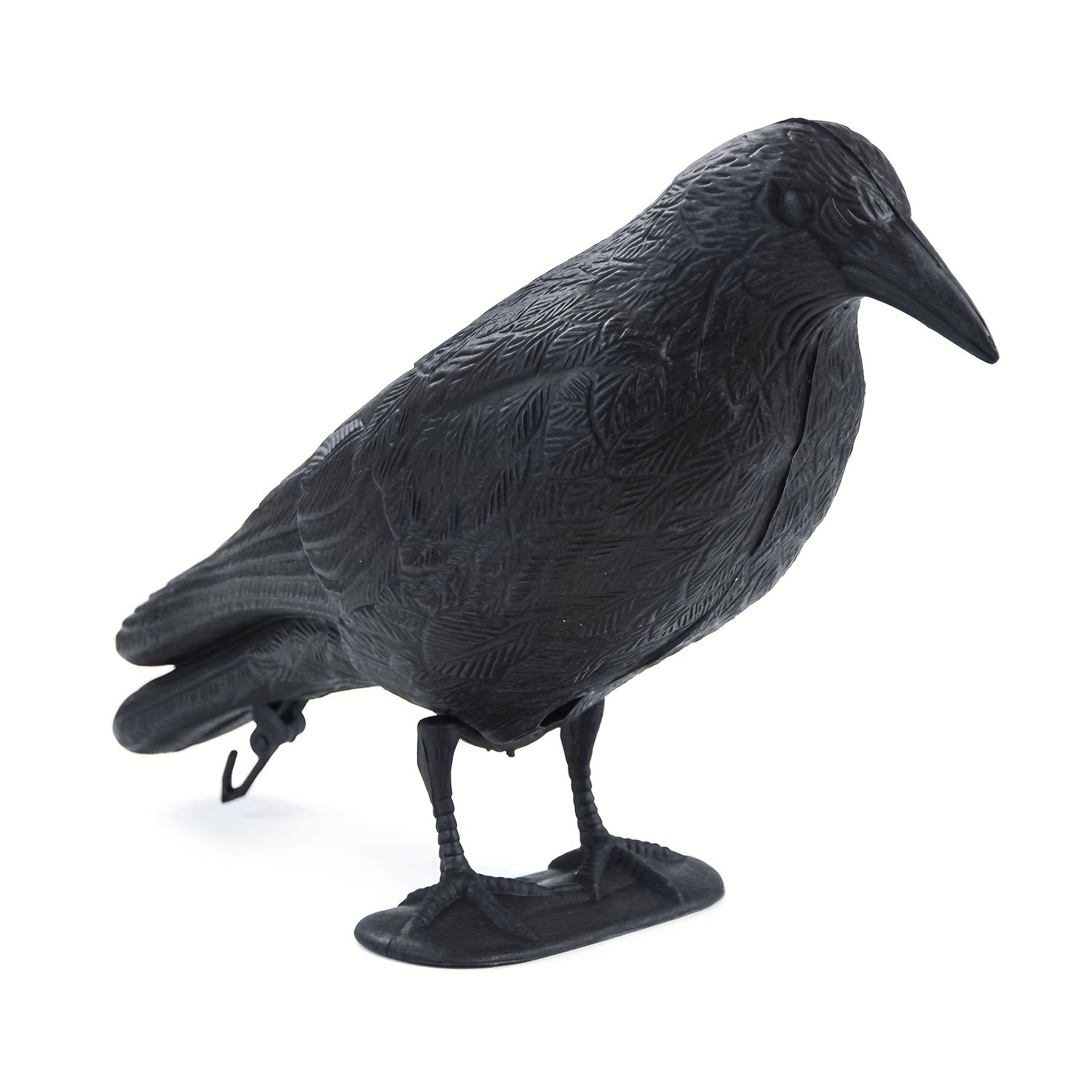 Realistic Crow Scarer Bird Decor, Lifelike Plastic Pigeon & Crow for Garden & Yard Protection – view 6