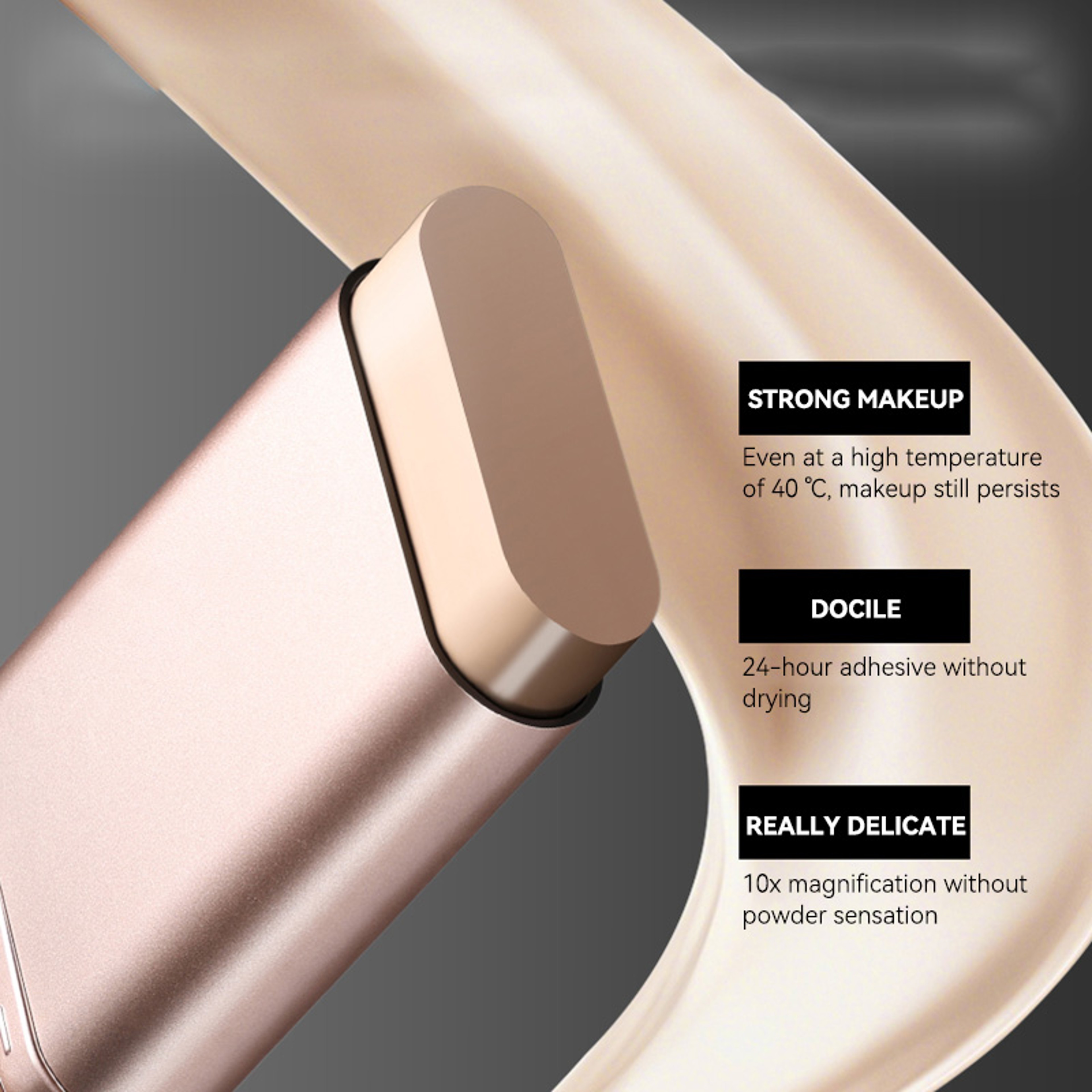 Hydrating Foundation with Natural Glow, Lightweight Double-Ended Makeup for Radiance, Waterproof with Built-In Brush – view 5