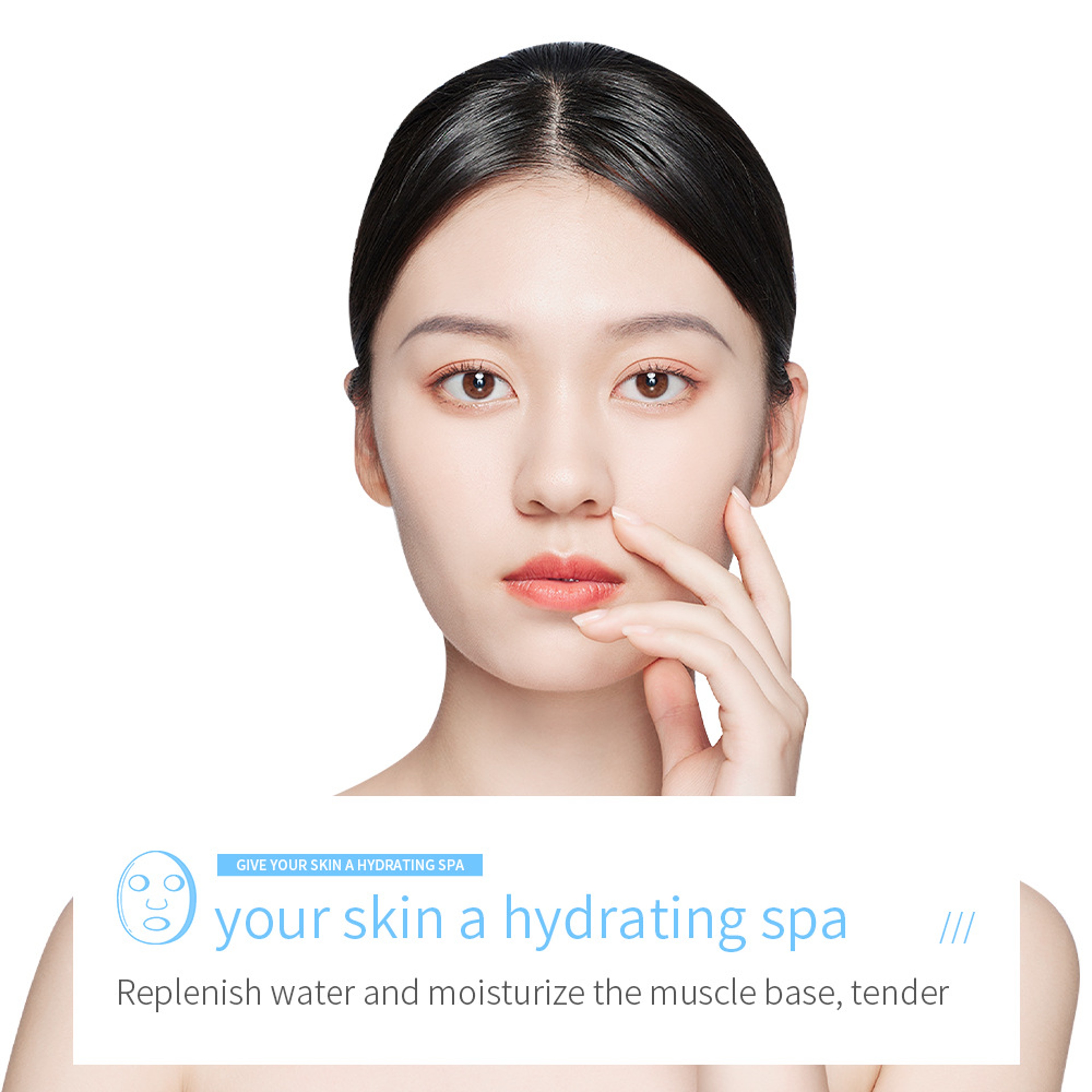 Hyaluronic Acid Facial Mask Moisturizing Refreshing Sheet Mask For Skin Care 2