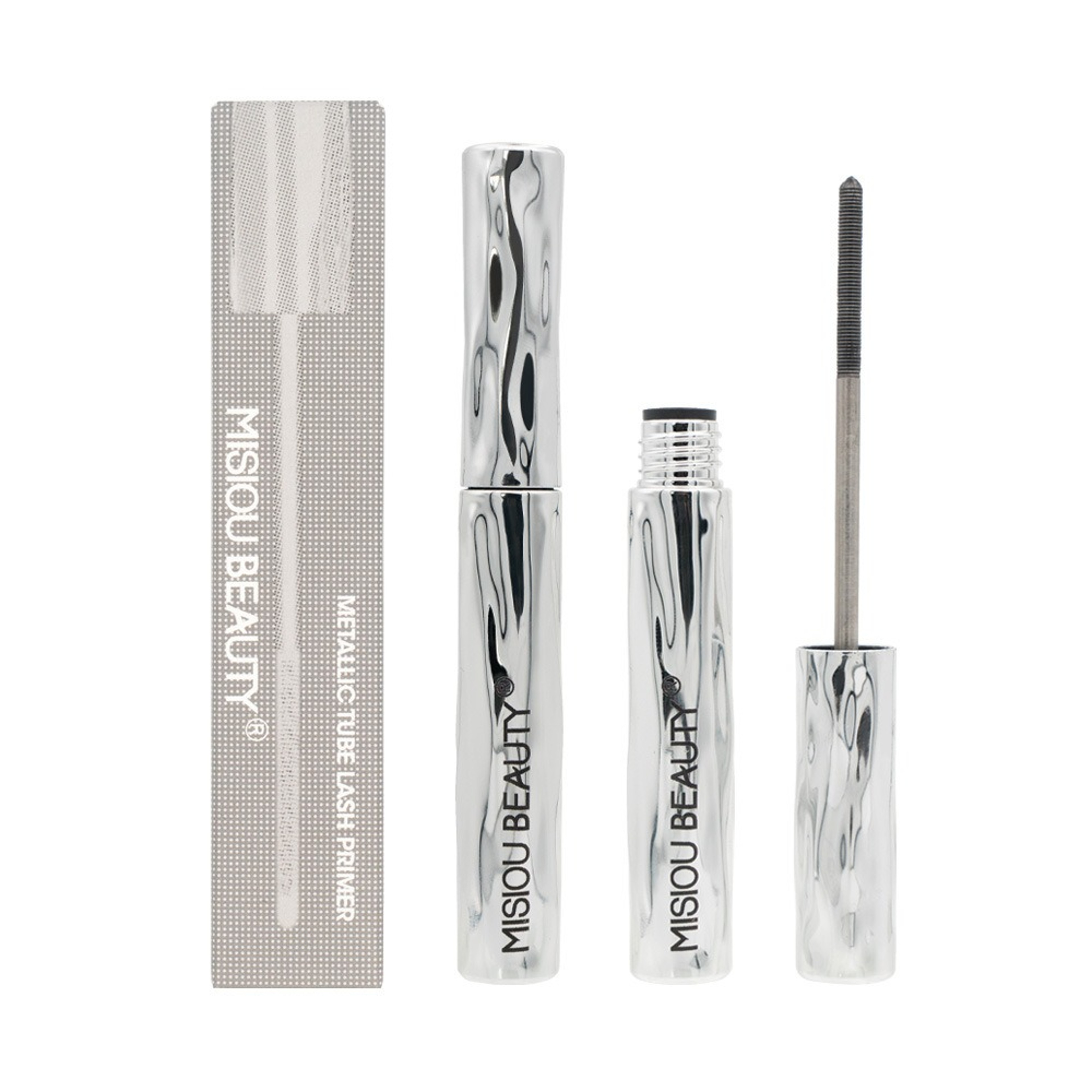 Black Silk Fiber Waterproof Mascara, Long Curling, Non-Clumping Eyelash Extensions in Metallic Tube Makeup for Eyes – view 7