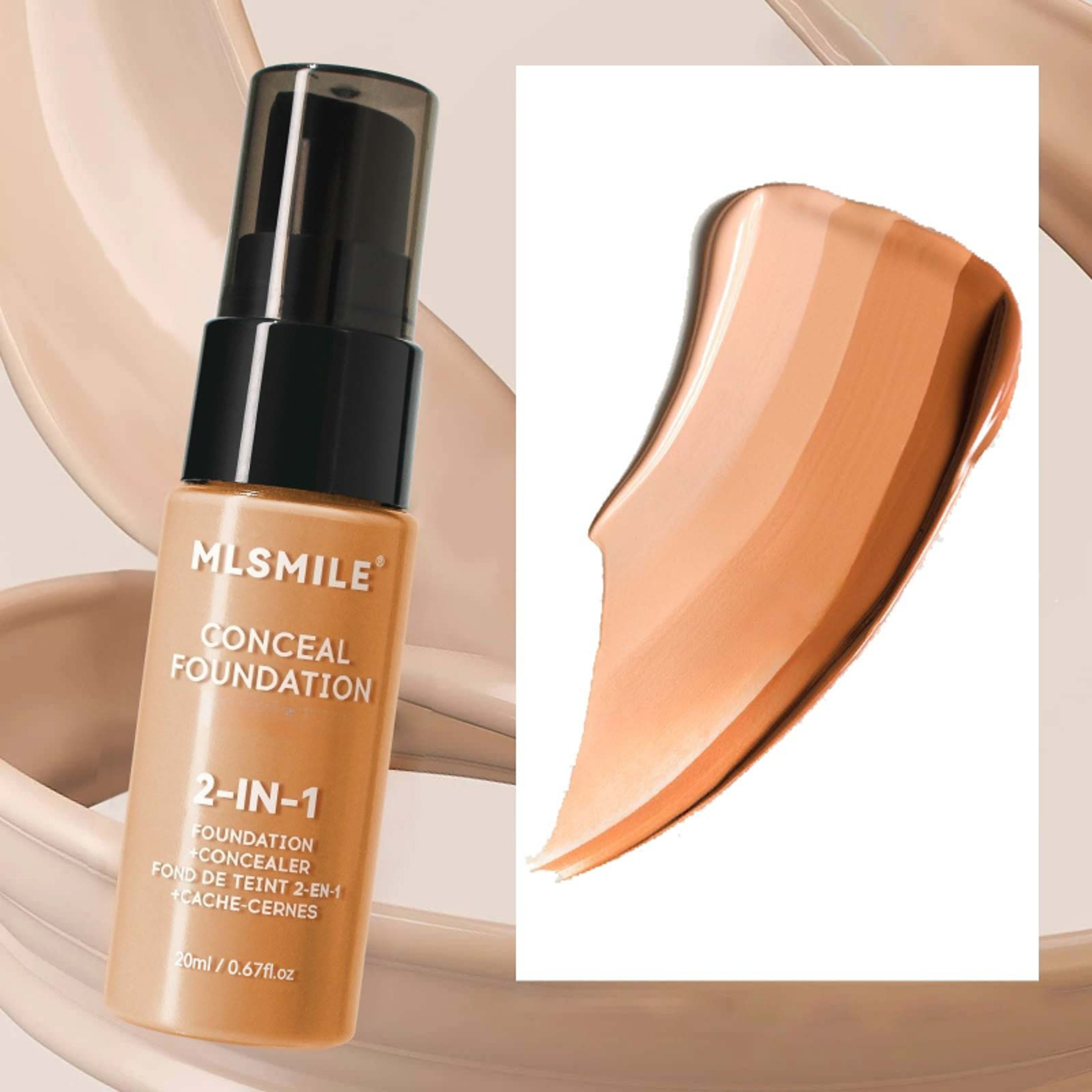 Matte Base Foundation Cream, Oil-Control BBCream, Long-Lasting Concealer Liquid for Professional Makeup – view 2