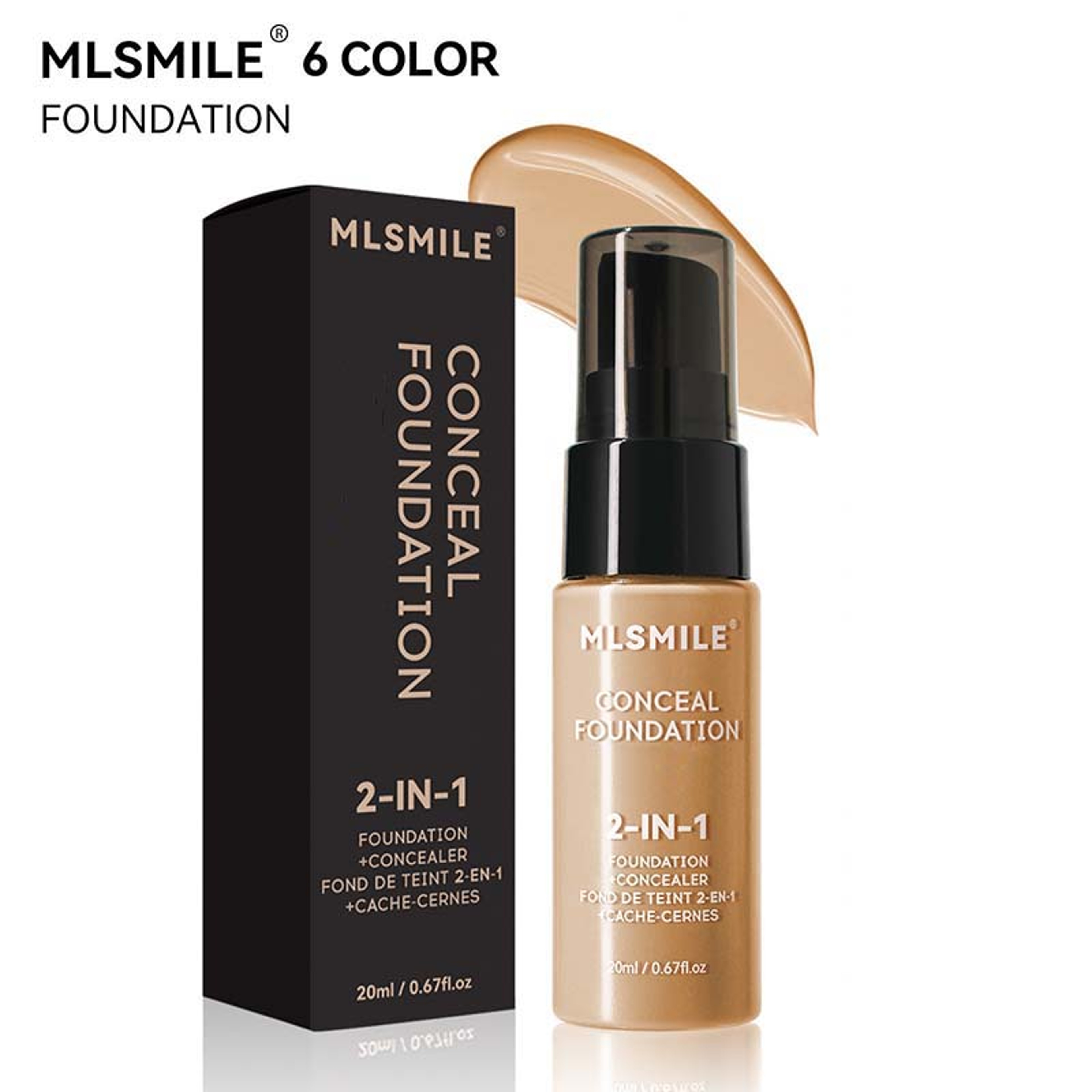 Matte Base Foundation Cream, Oil-Control BBCream, Long-Lasting Concealer Liquid for Professional Makeup – view 4