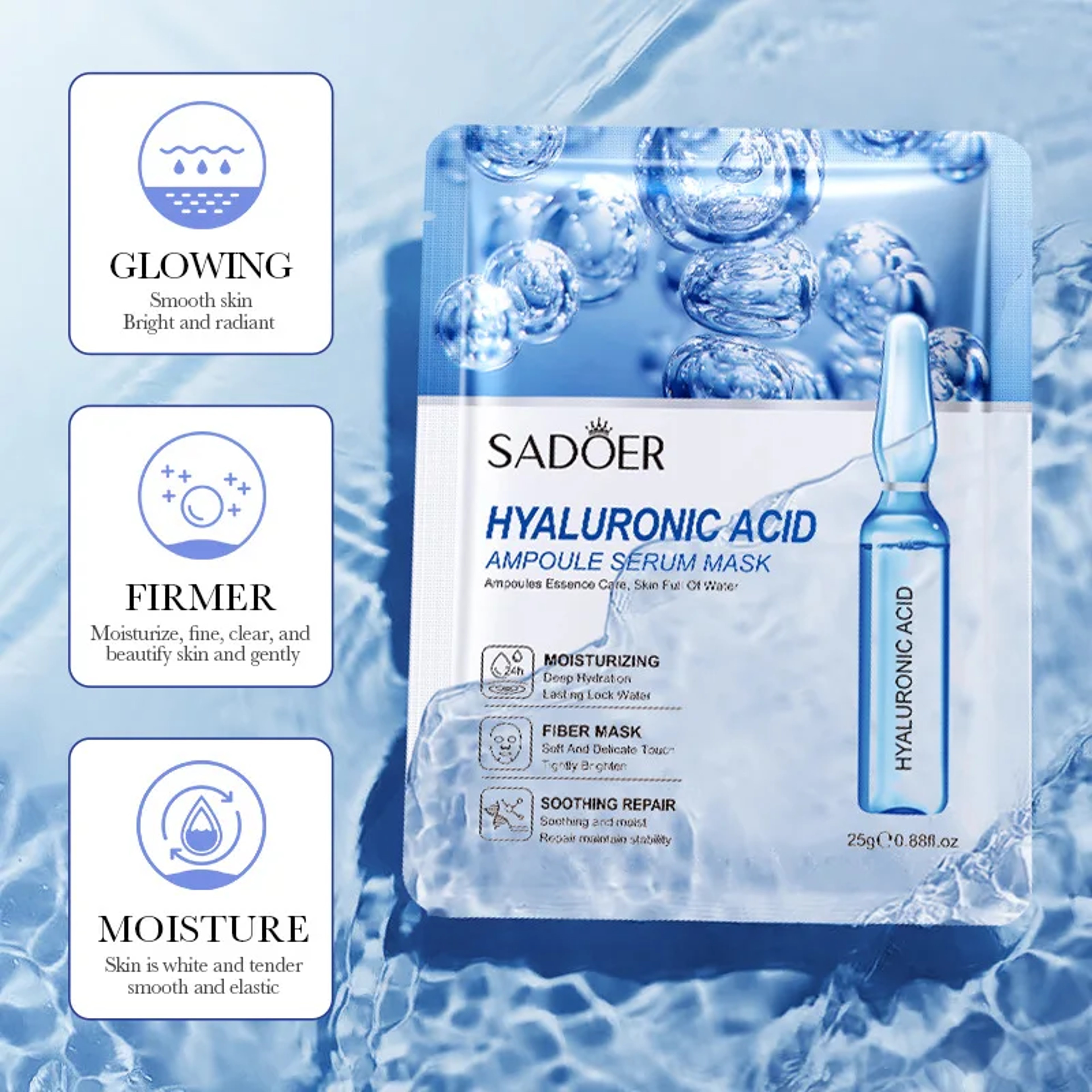 Hydrating Face Mask for Firming, Moisturizing, and Rejuvenating Skin – view 3