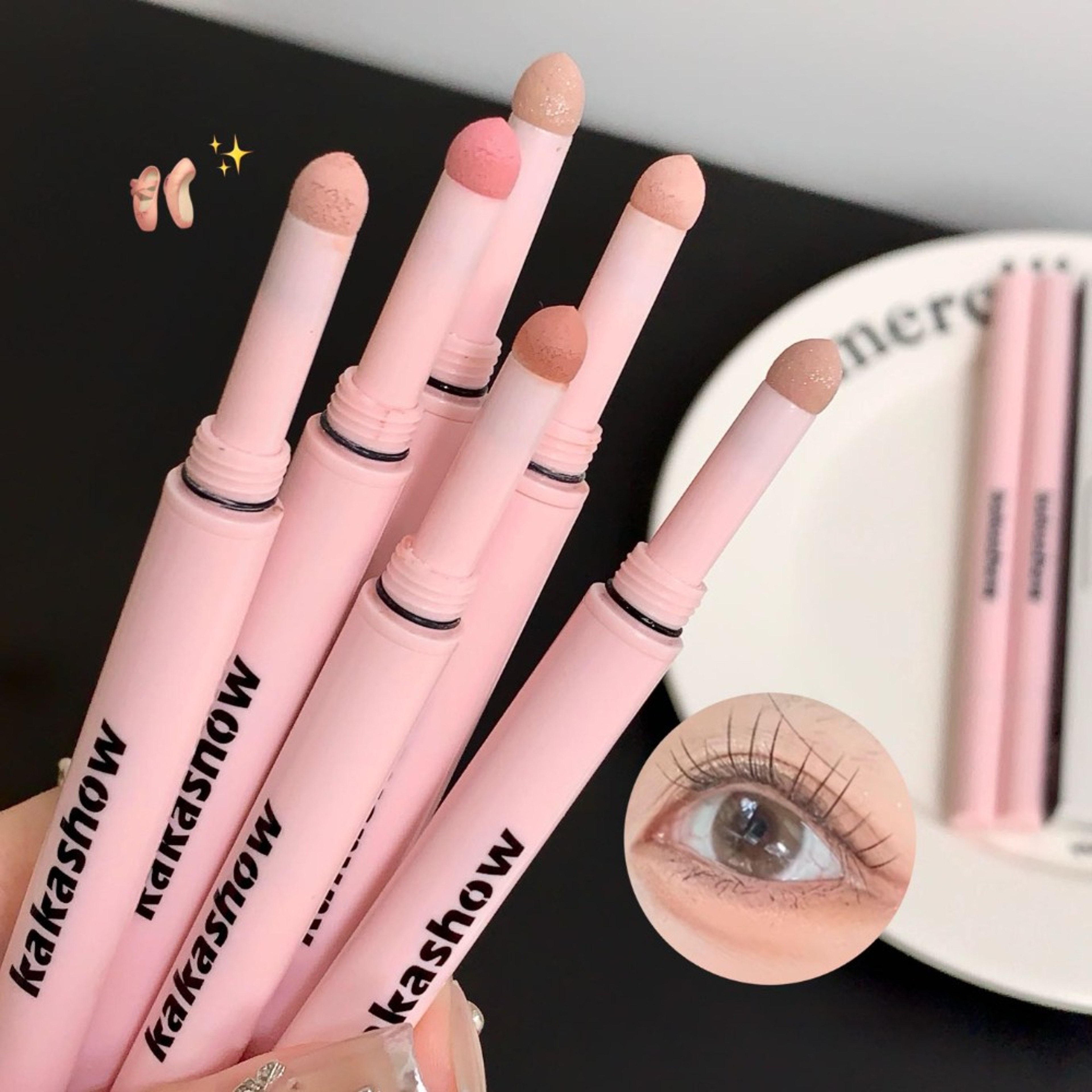 Diamond Glitter Matte Aegyosal Pen, Double-end Lying Silkworm Eyeliner for Cream Shadow Highlighter Makeup – view 4