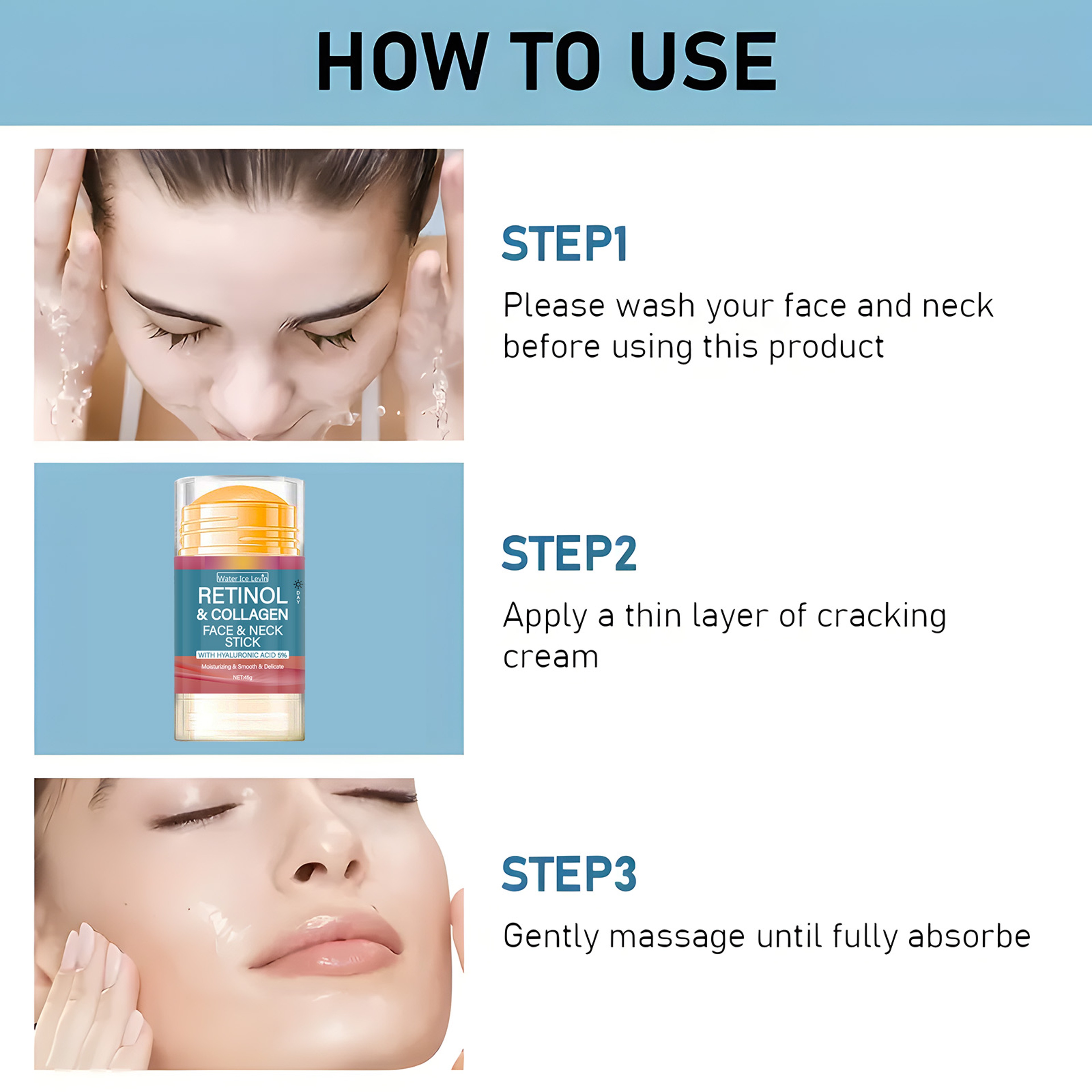 Retinol Lifting Firming Cream Stick Collagen Smooth Wrinkles Face Cream For Moisturizer Whitening B 5