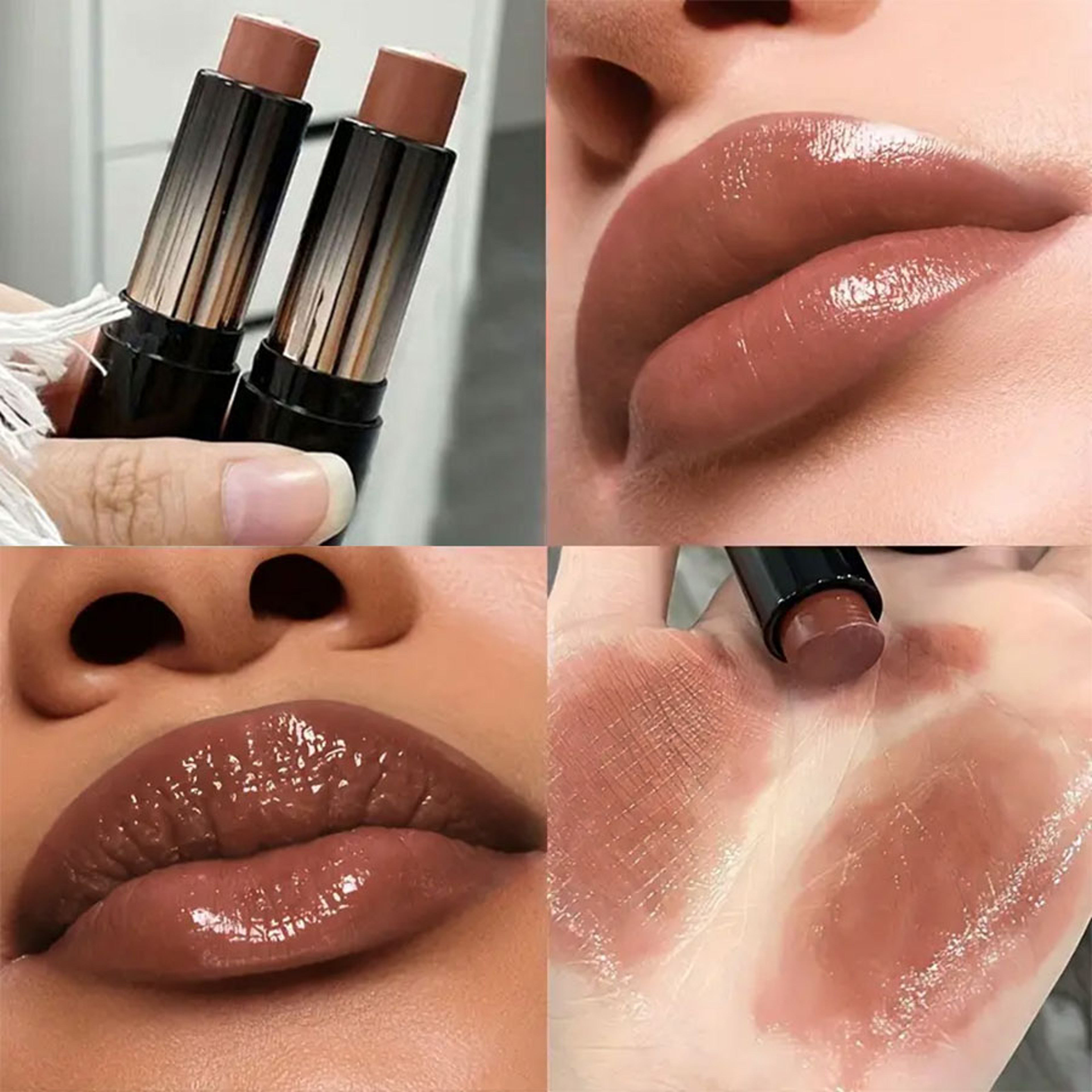 Long-lasting Red Brown Lipstick, Moisturizing Mirror Lipstick, Waterproof Lip Gloss for Valentine's Day Gift – view 2