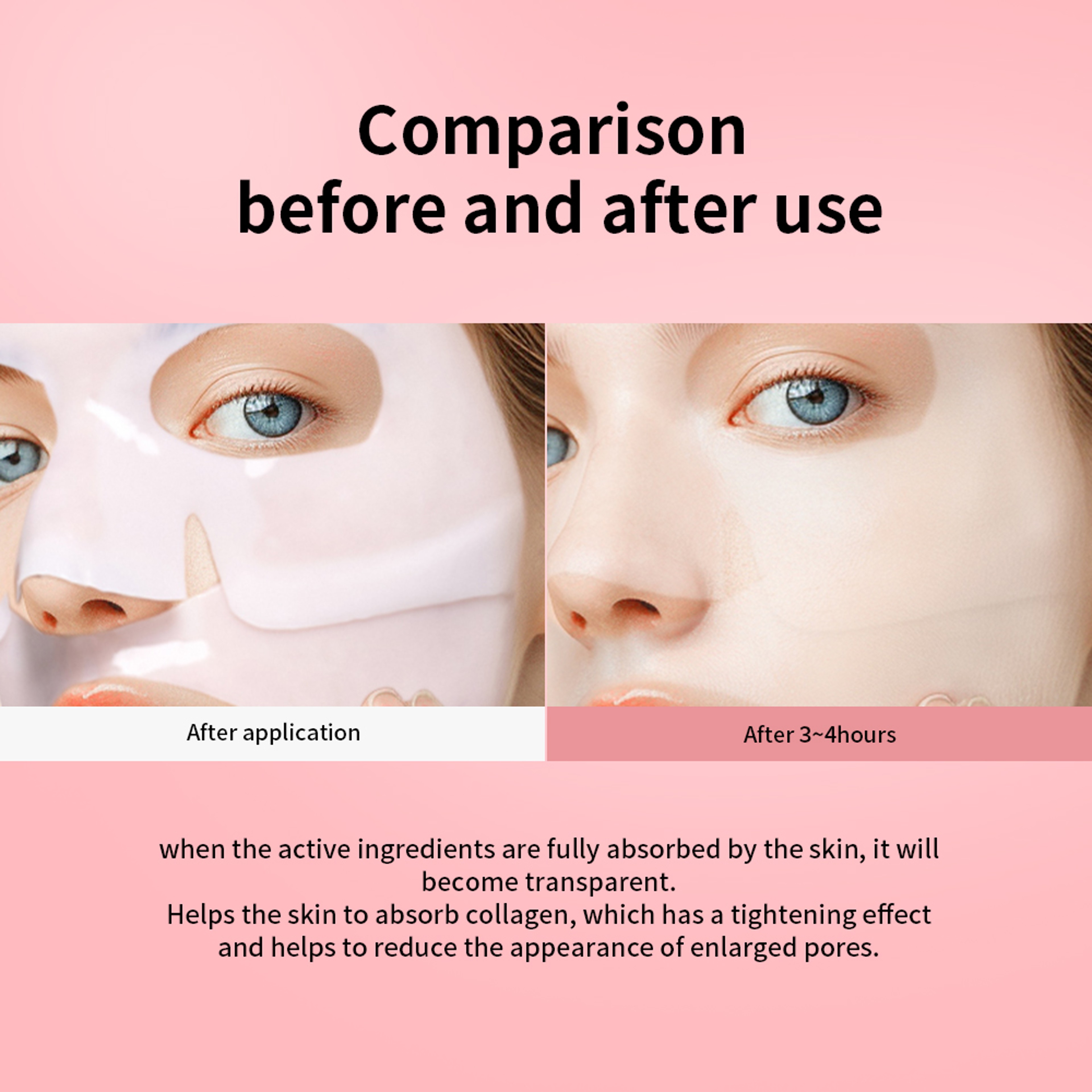 Collagen Hydrating Overnight Hydrogel Mask BioCollagen Real Deep Mask For Elasticity Pore Minimizin 3