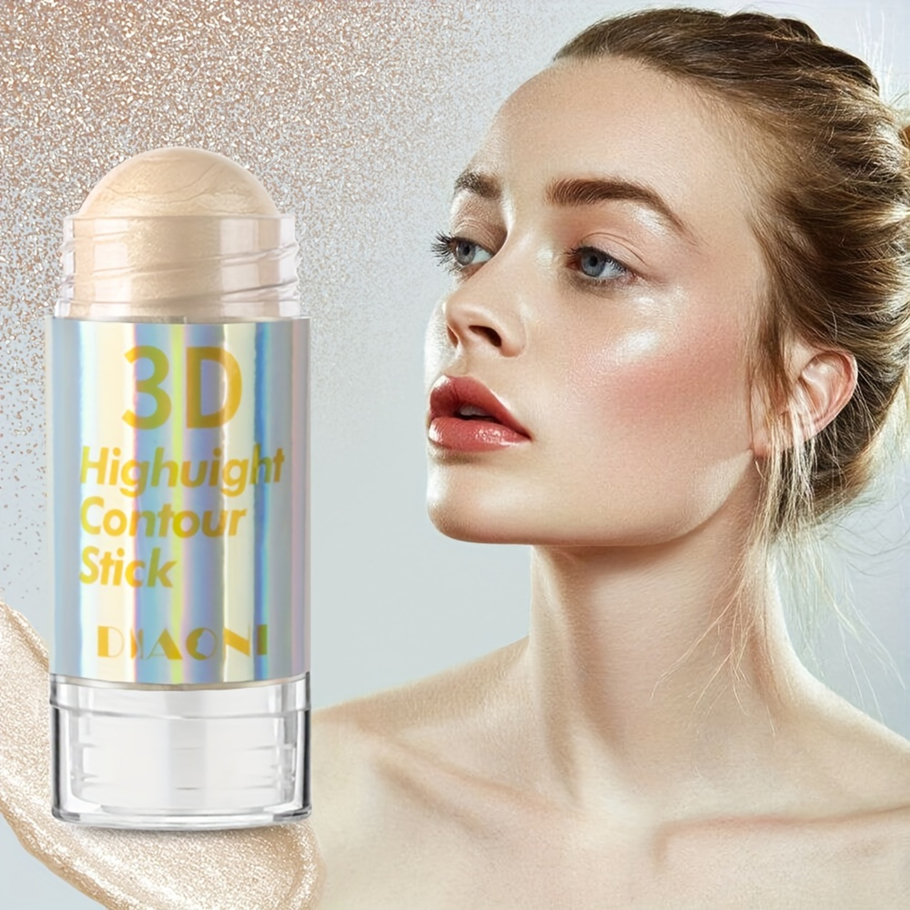 Water Light Highlighter Stick, Blush Stick Make Up for Face and Body, Glitter Illuminator for Contour and Brighten – view 11