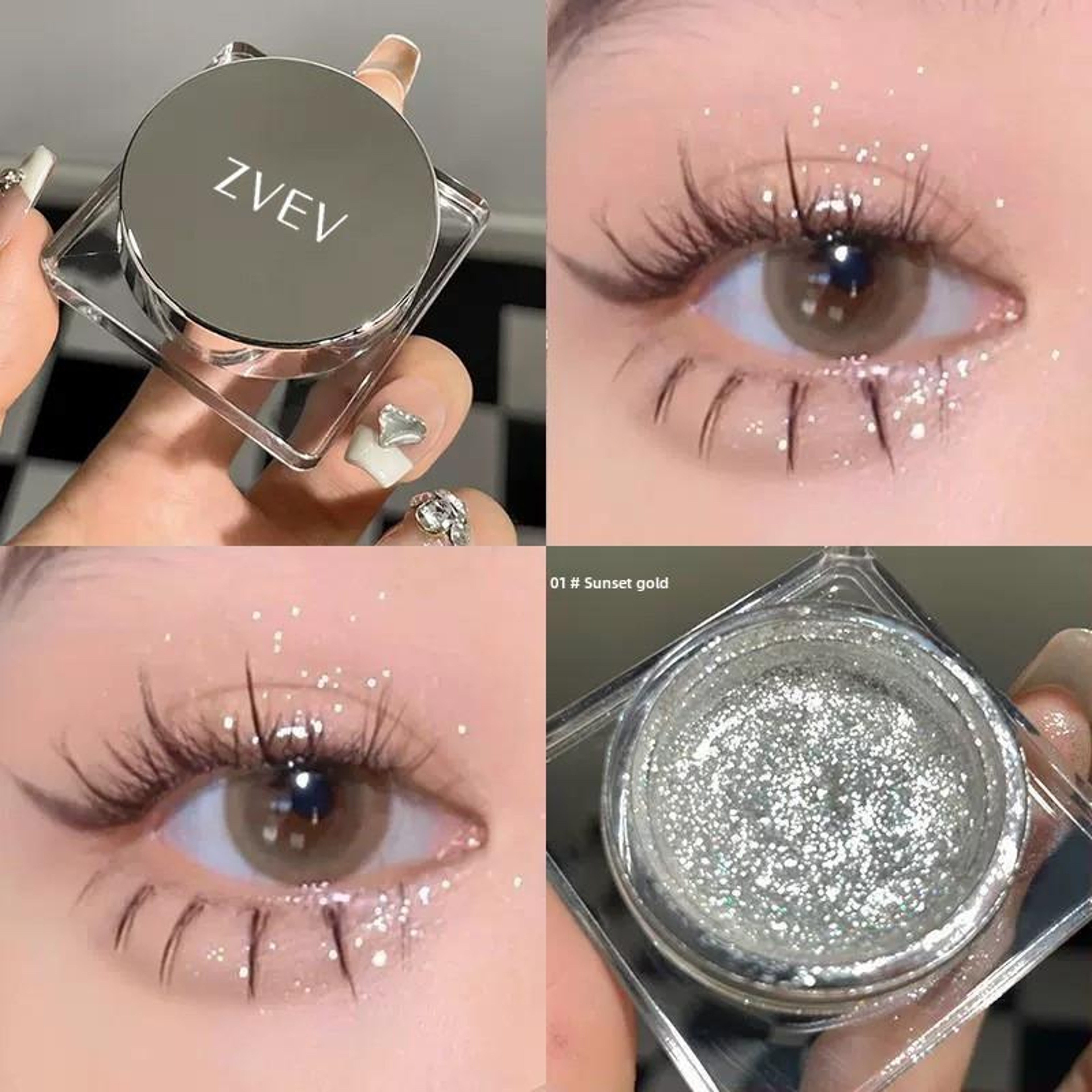 HighEnd Natural Gloss Matte Diamond Eyeshadow Pearlescent Eye Makeup For A Stunning Radiant Look 2