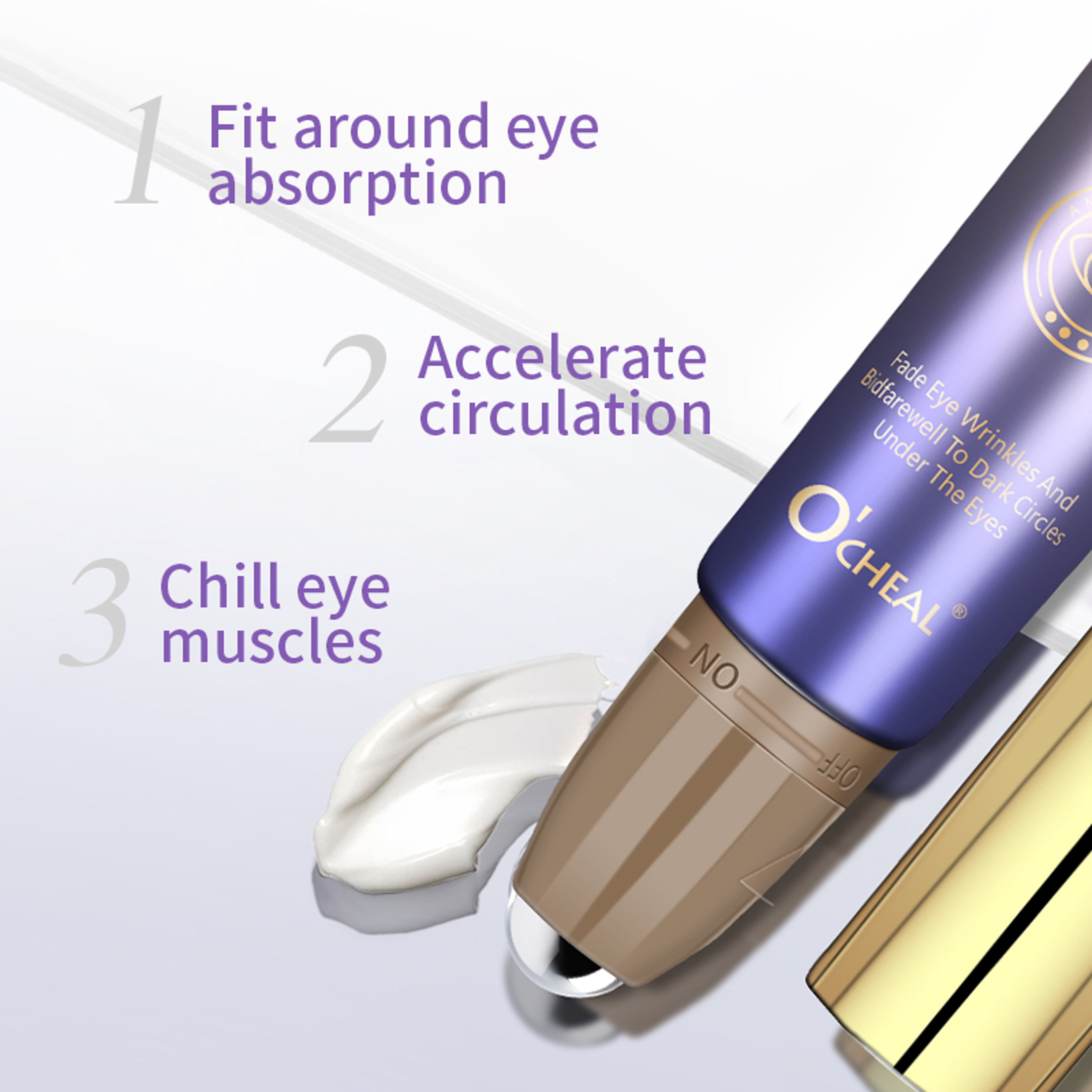 Refreshing Eye Serum with Hyaluronic Acid and Roller Ball for Hydrating and Fading Fine Lines – view 3