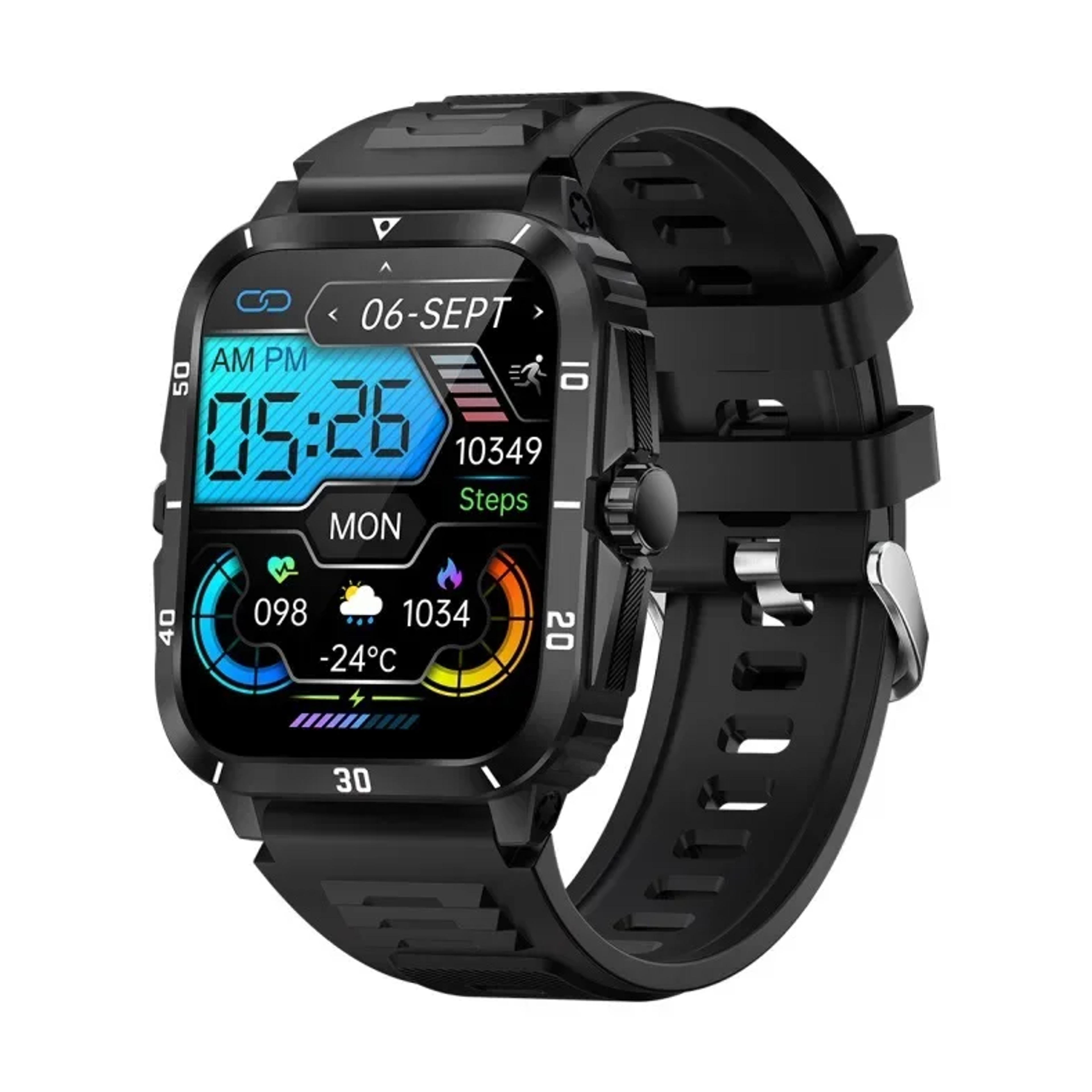 DaFit Smartwatch Bracelet, Bluetooth Call, Heart Rate, Blood Oxygen, Multi-Exercise Reminder – view 2