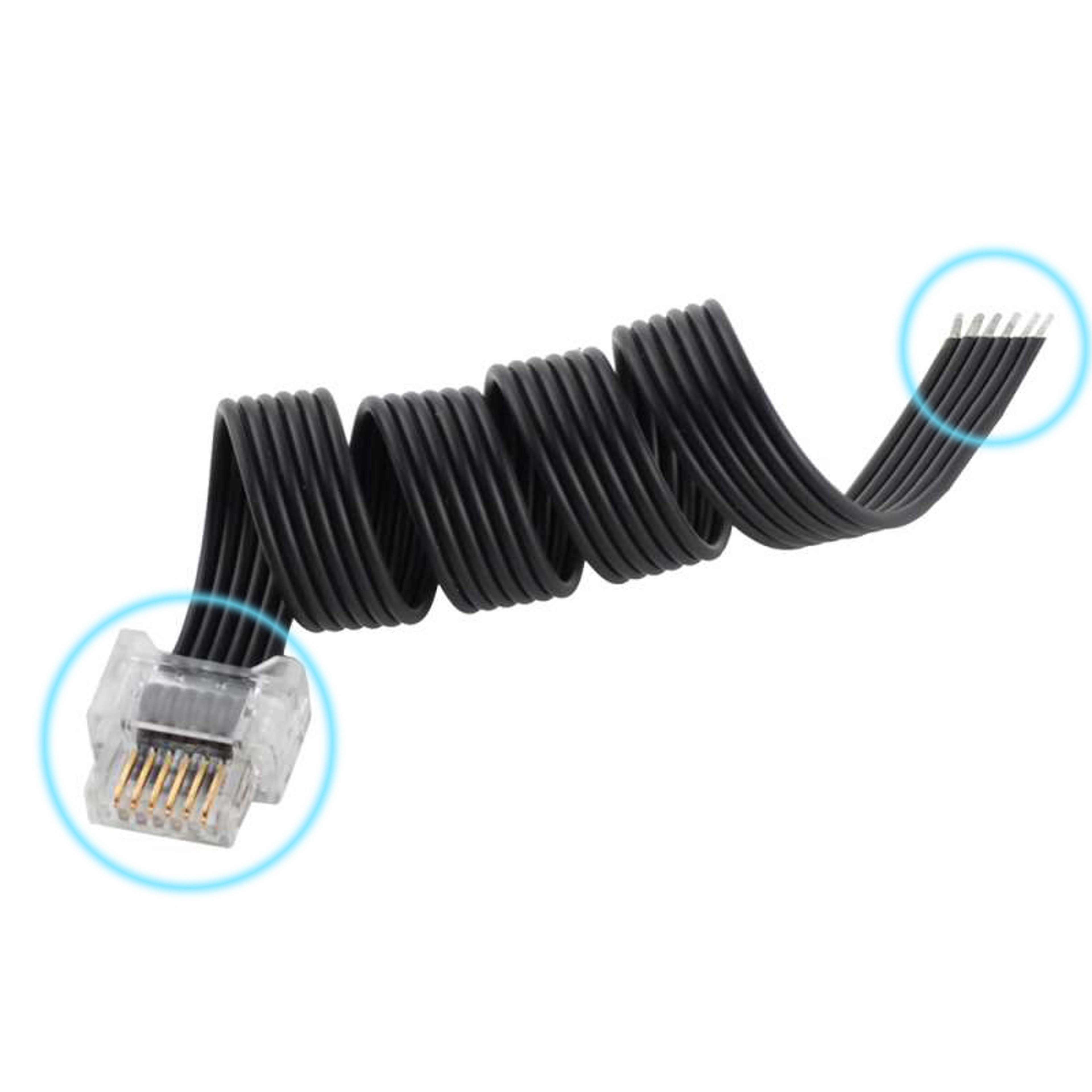 MOC PF Motor Repair Metal Connector With Cable Wire Crystal Head Connectors For Precision Tasks 4