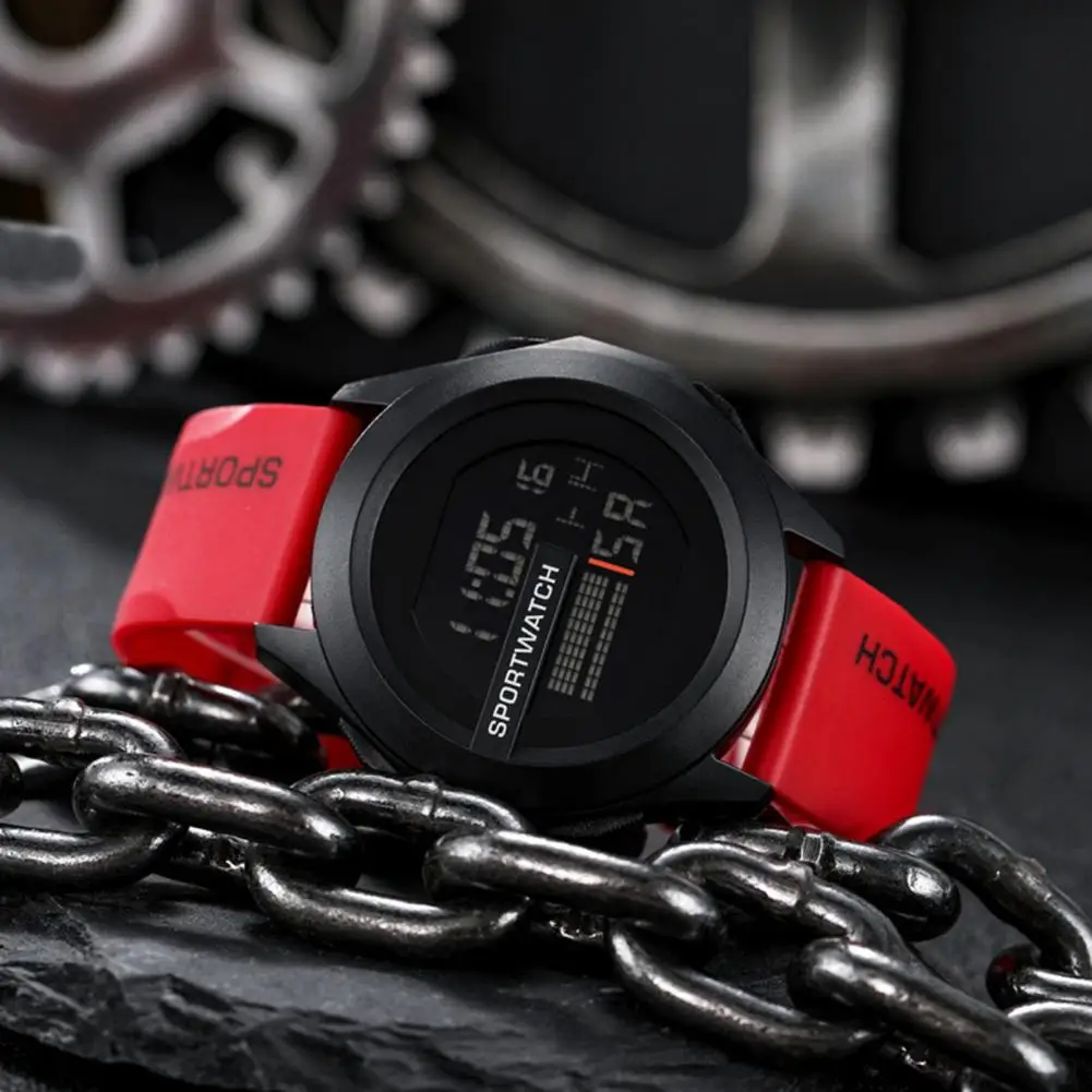 Waterproof Fitness Sport Watch, LED Digital Alarm Clock for Men, Multifunctional Male Clock – view 6