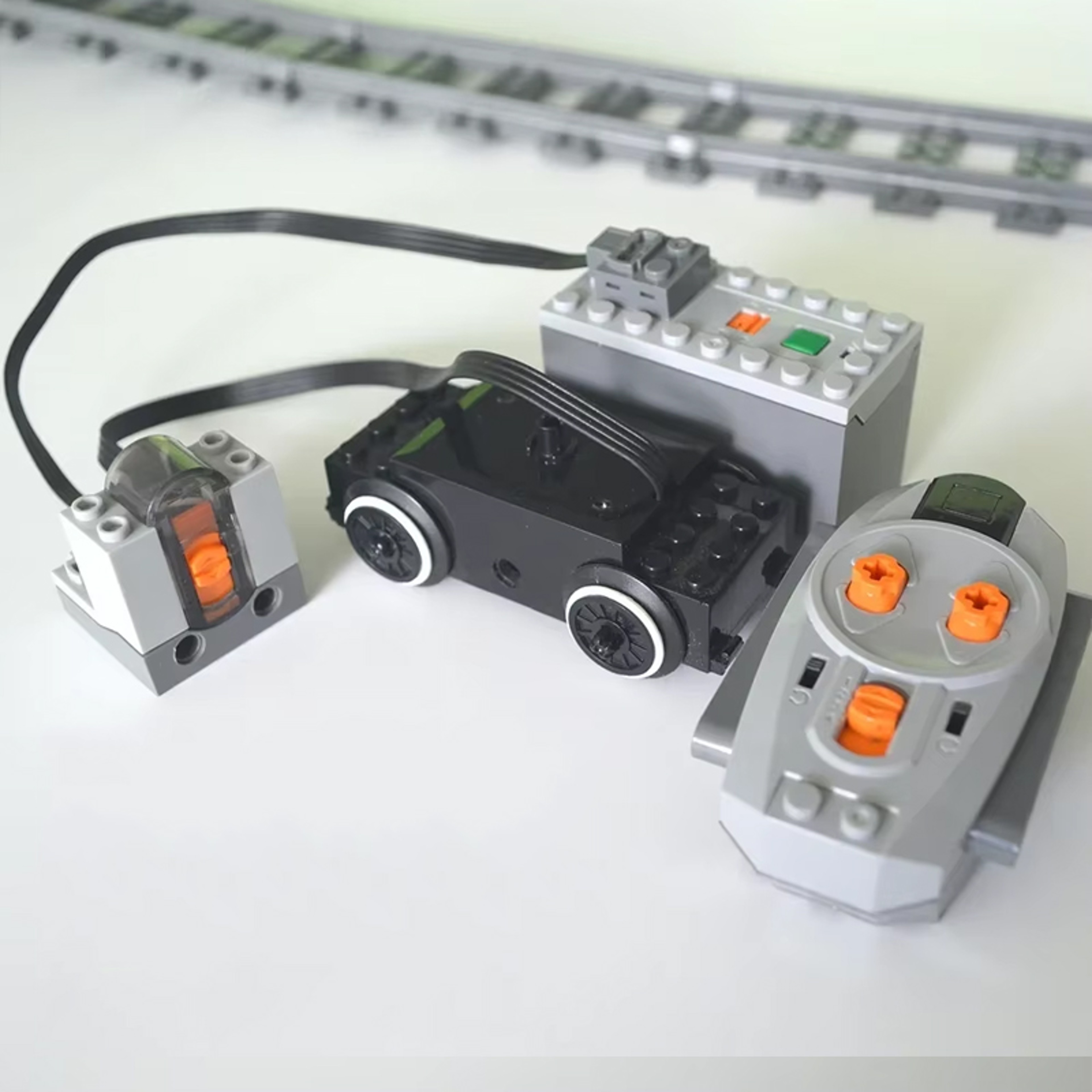 Train Track Motor Battery Box Receiver Control Set Tech Power Function Parts for Building Blocks Christmas Gift – view 2