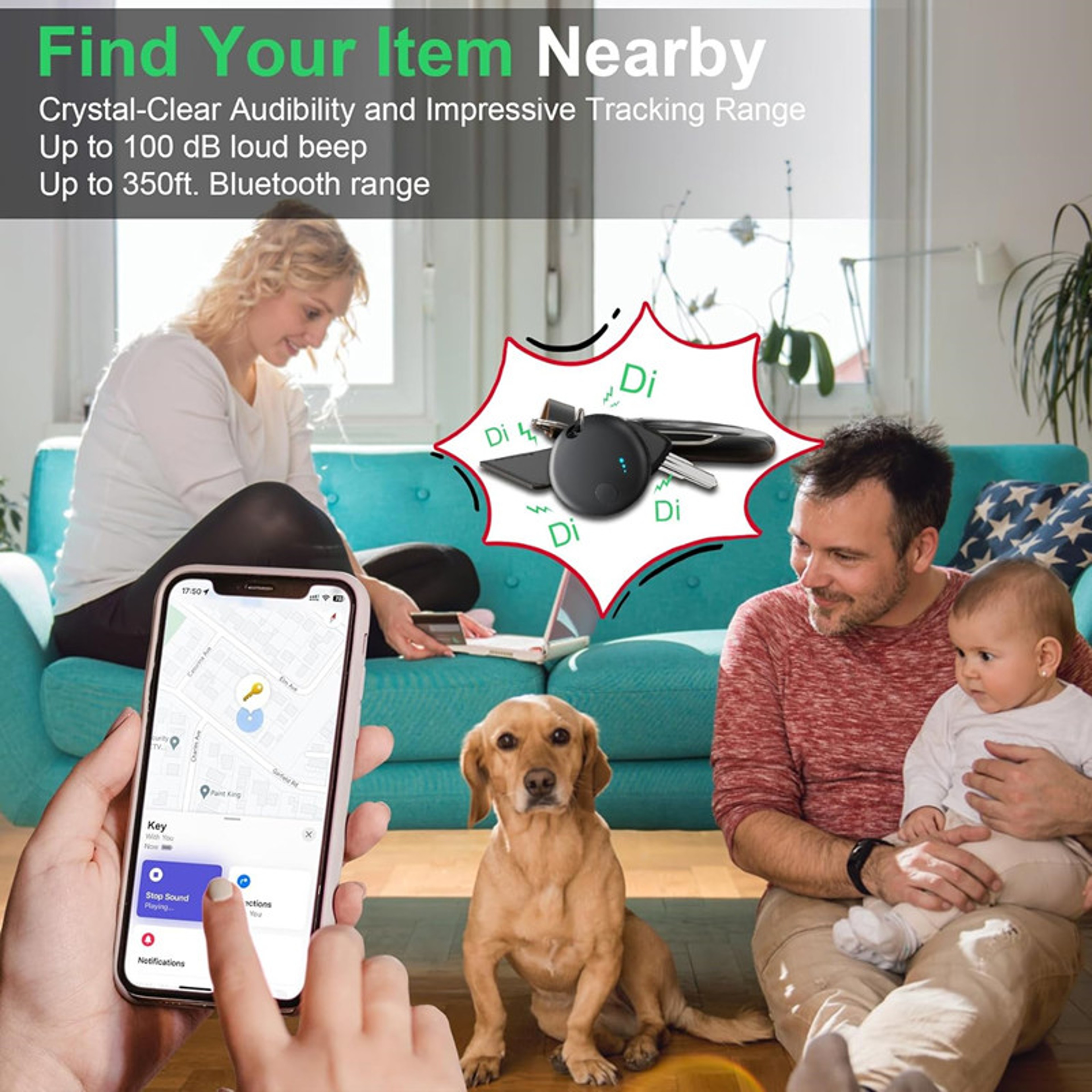 Find My Hub Compatible Tags Locator Tracking Device Finder For IOS And Android 1
