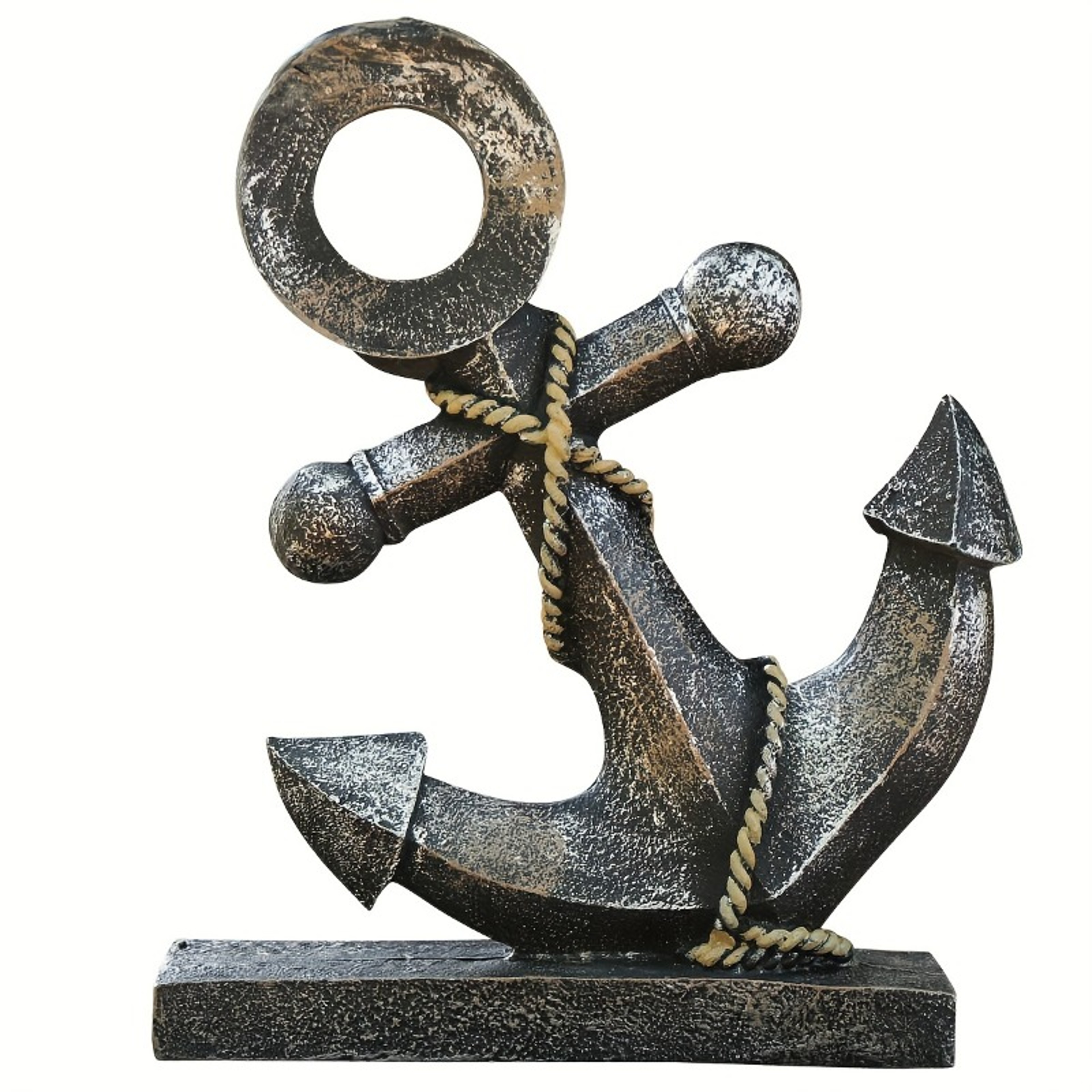 Creative Antique Ship Anchor Sculpture, Retro Resin Decoration for Navigation – view 4