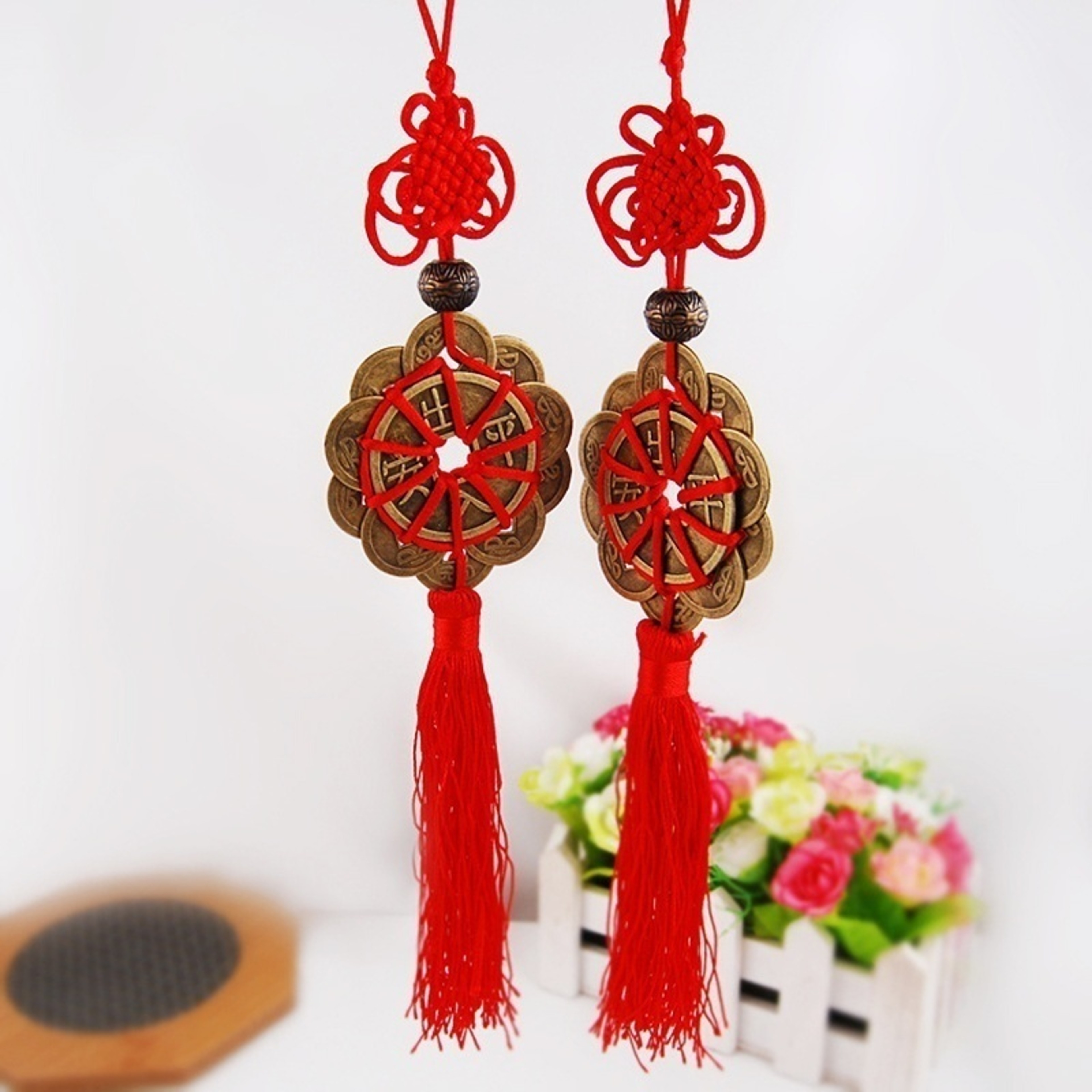 Feng Shui Lucky Coins Wall Hanging for Prosperity, Protection & Good Fortune – view 1