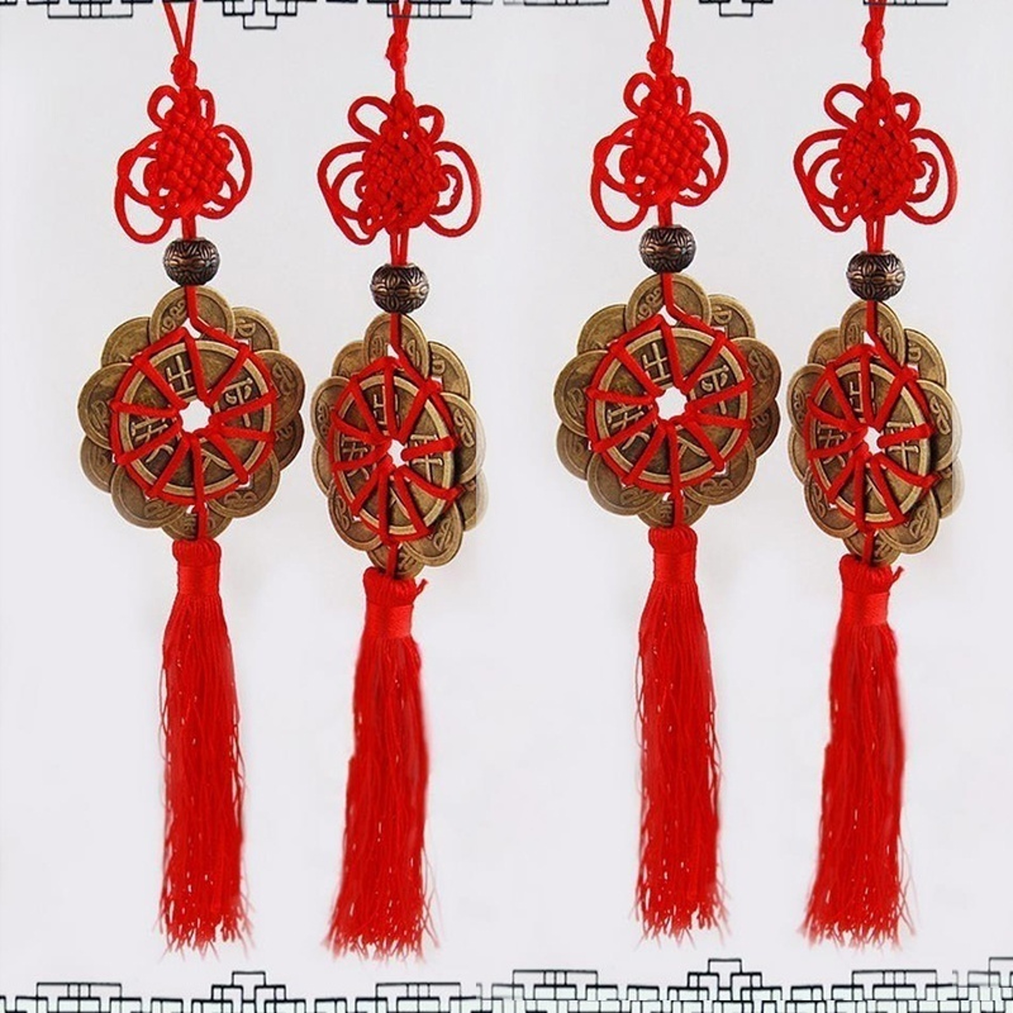 Feng Shui Lucky Coins Wall Hanging for Prosperity, Protection & Good Fortune – view 4