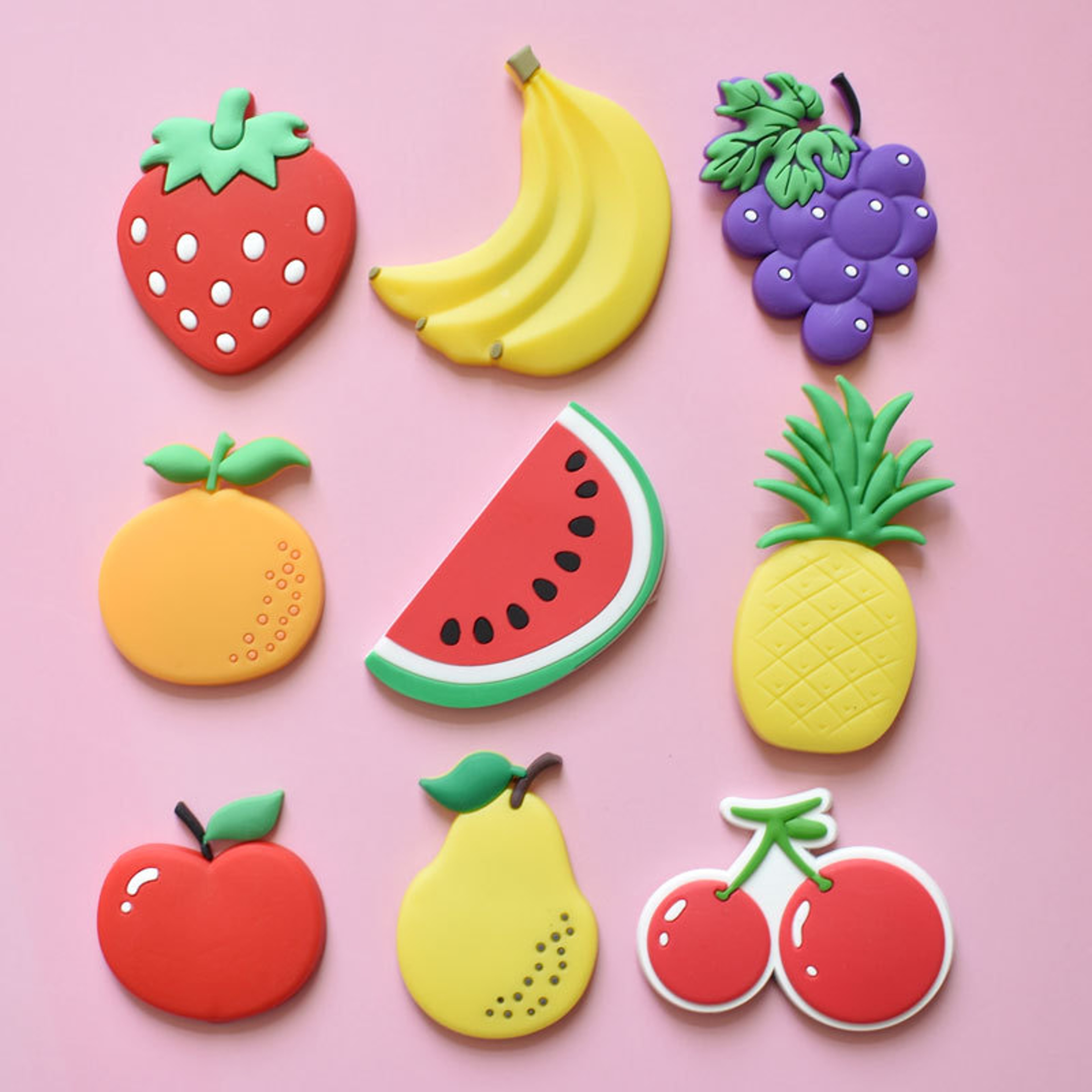 Add Colorful Fun to Your Fridge with Cartoon Fruit Magnets and Soft Rubber Stickers – view 1