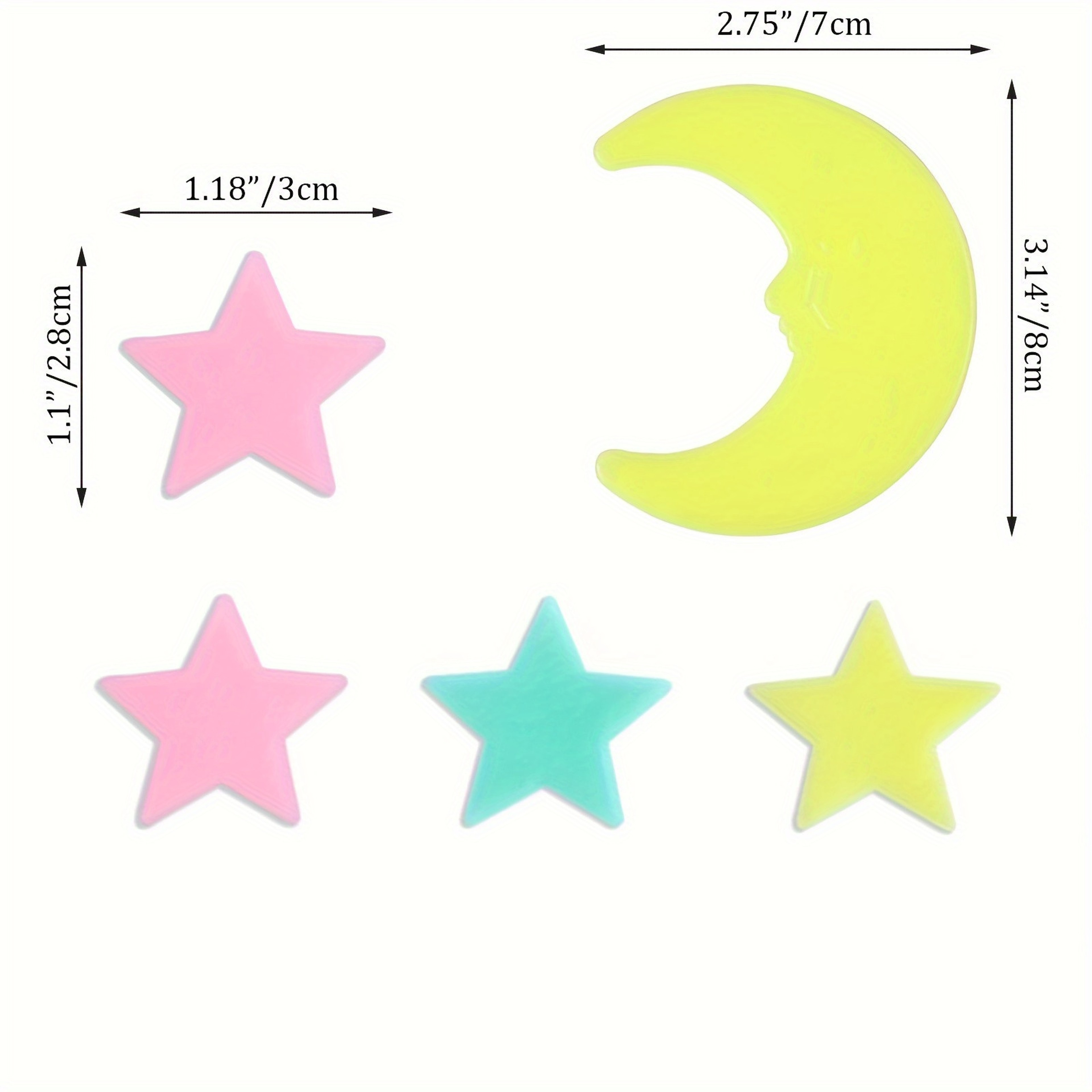 Luminous Stars Stickers, Moon Wall Stickers for Bedroom, Create Realistic Starry Sky – view 6