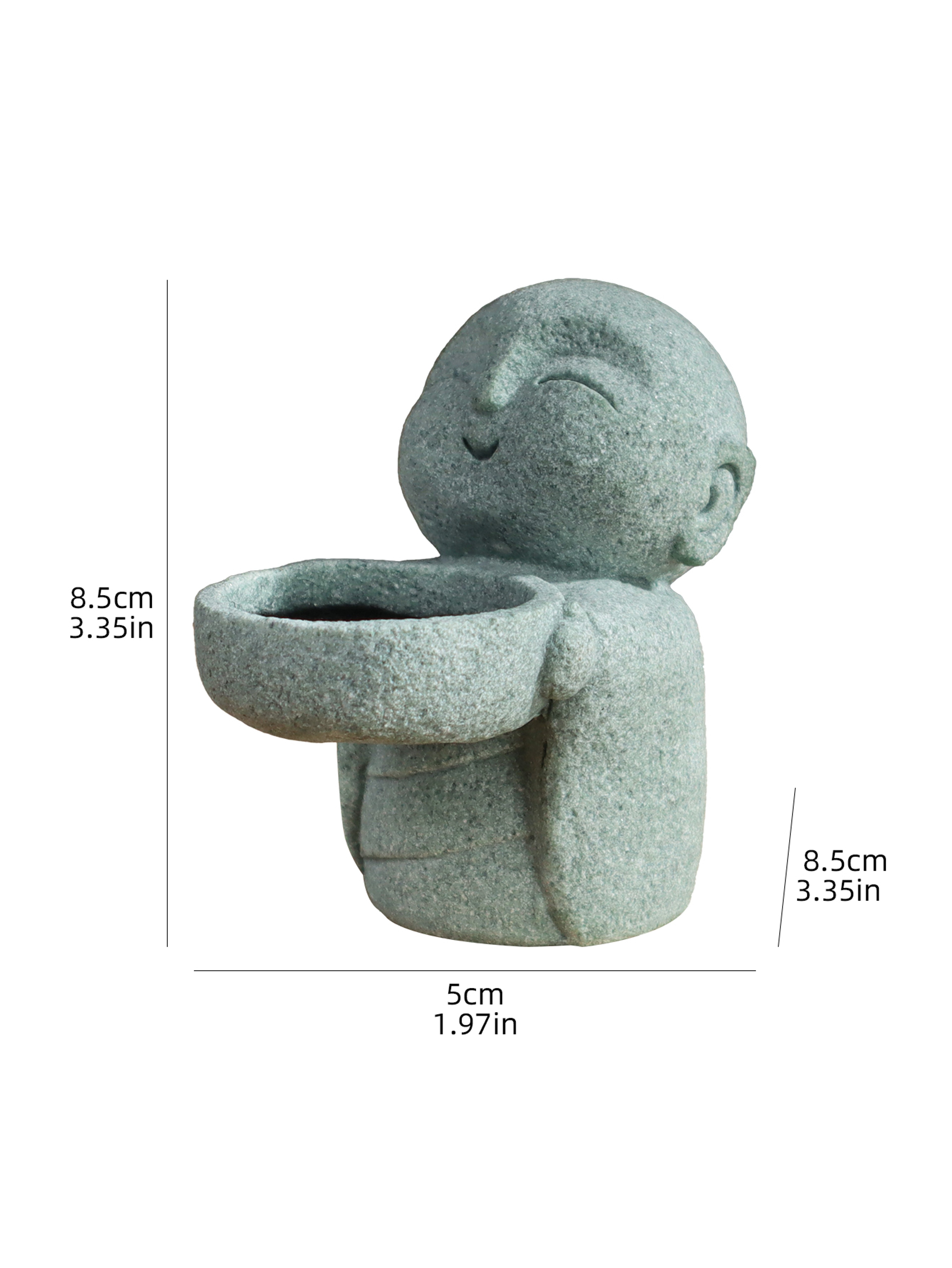 Retro Little Monk Candle Holder Base, Perfect Home Decor for Dining Table and Study Desktop Ornament – view 6