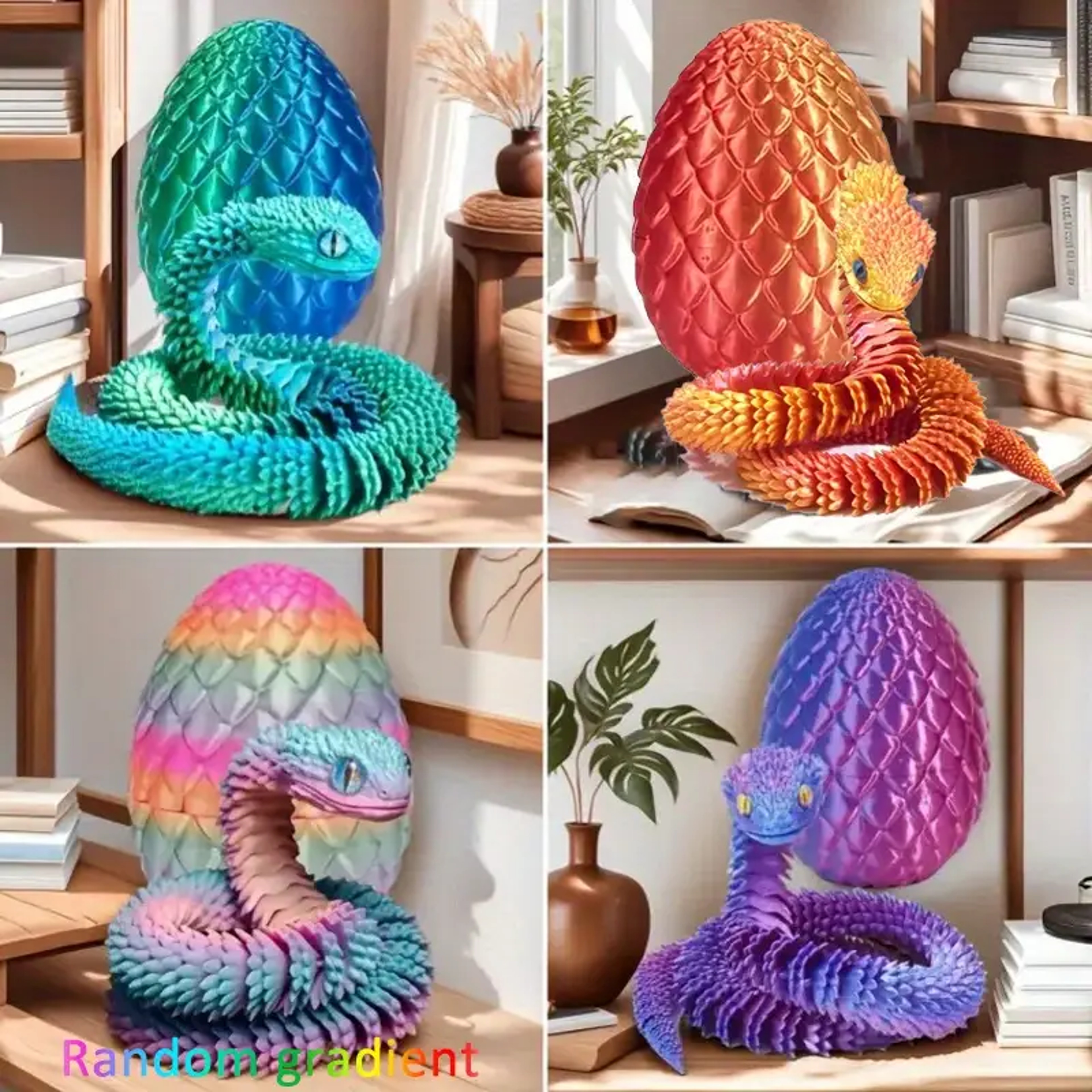 Flexible Joints Snake Surprise Egg Decoration – Best Gift for Printing Lovers – view 3