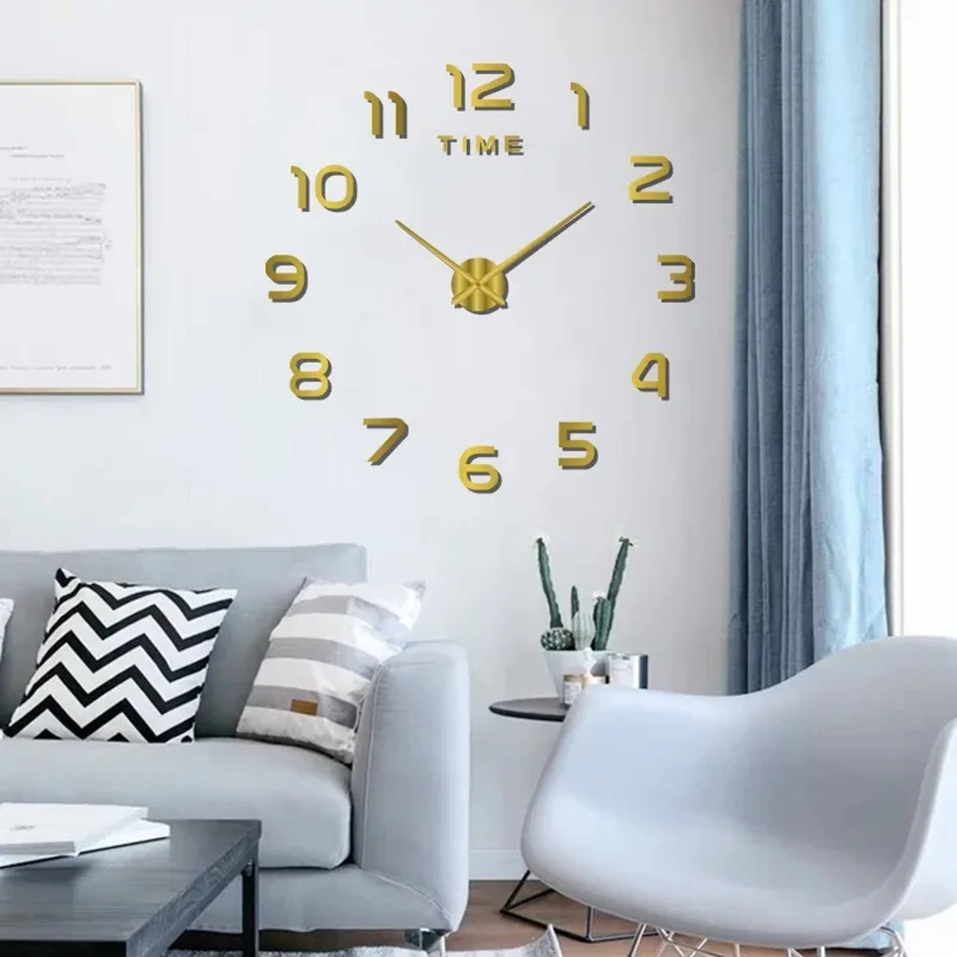 Home Decor Items For Bedroom Aesthetic Wall Clock In Dark Noiseless Living Room Clock 0