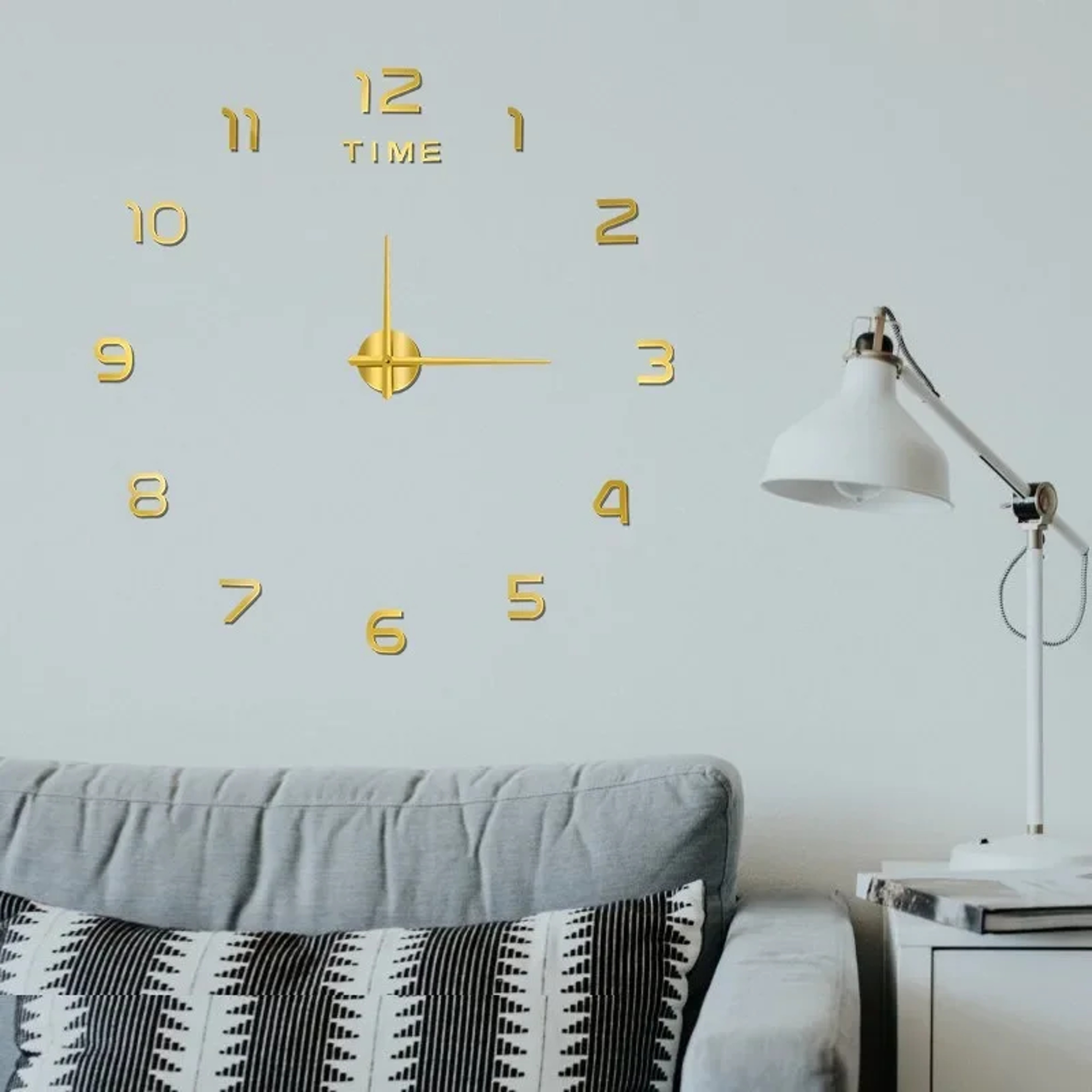 Home Decor Items For Bedroom Aesthetic Wall Clock In Dark Noiseless Living Room Clock 3