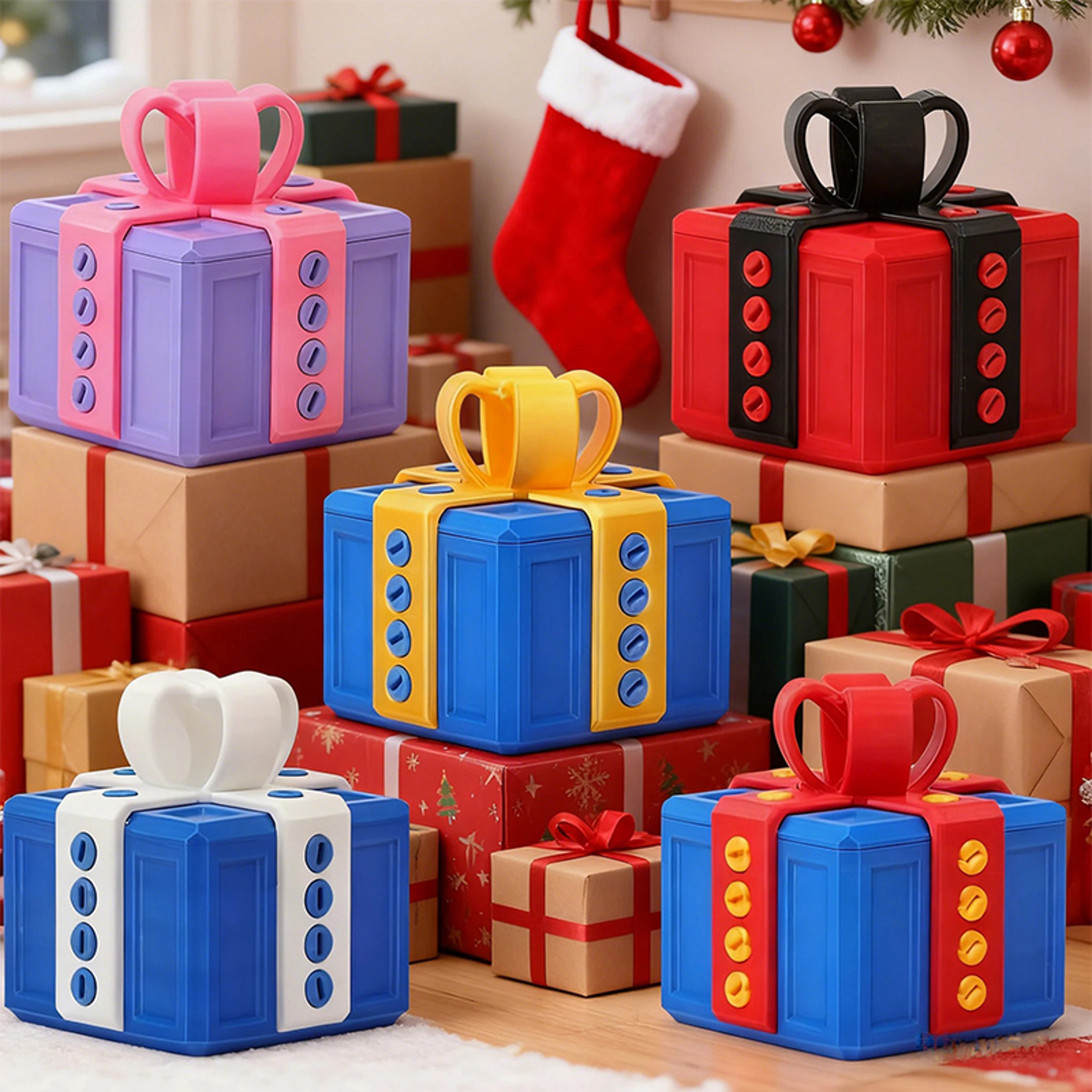 Funny Middle Finger Surprise Gift Box Christmas Prank Gift Home And Office Desk Decor For Kids And  1
