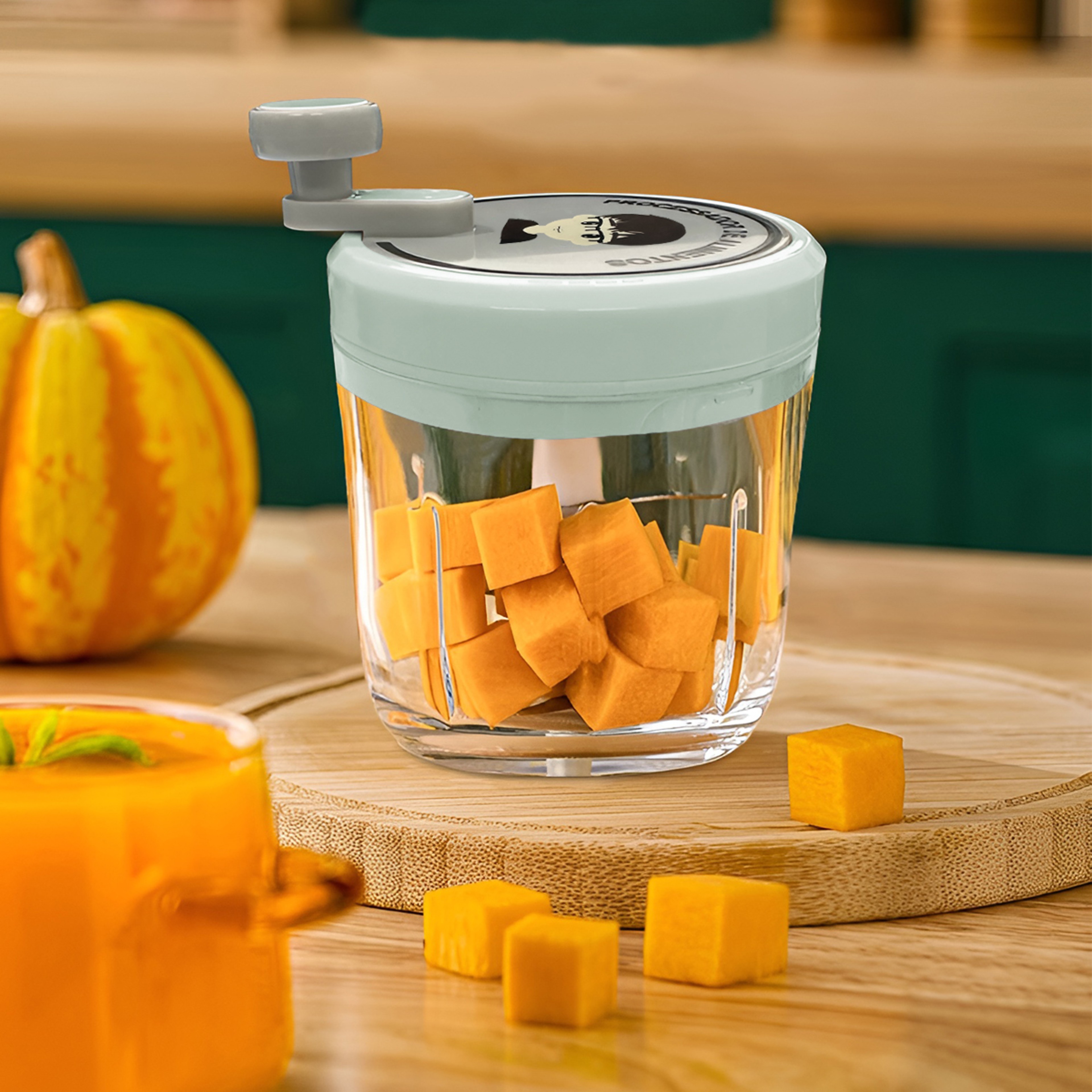 Manual Meat Mincer, Hand Press Crusher for Kitchen, Onion, Chili Cutter, Vegetable Masher Grinder – view 4