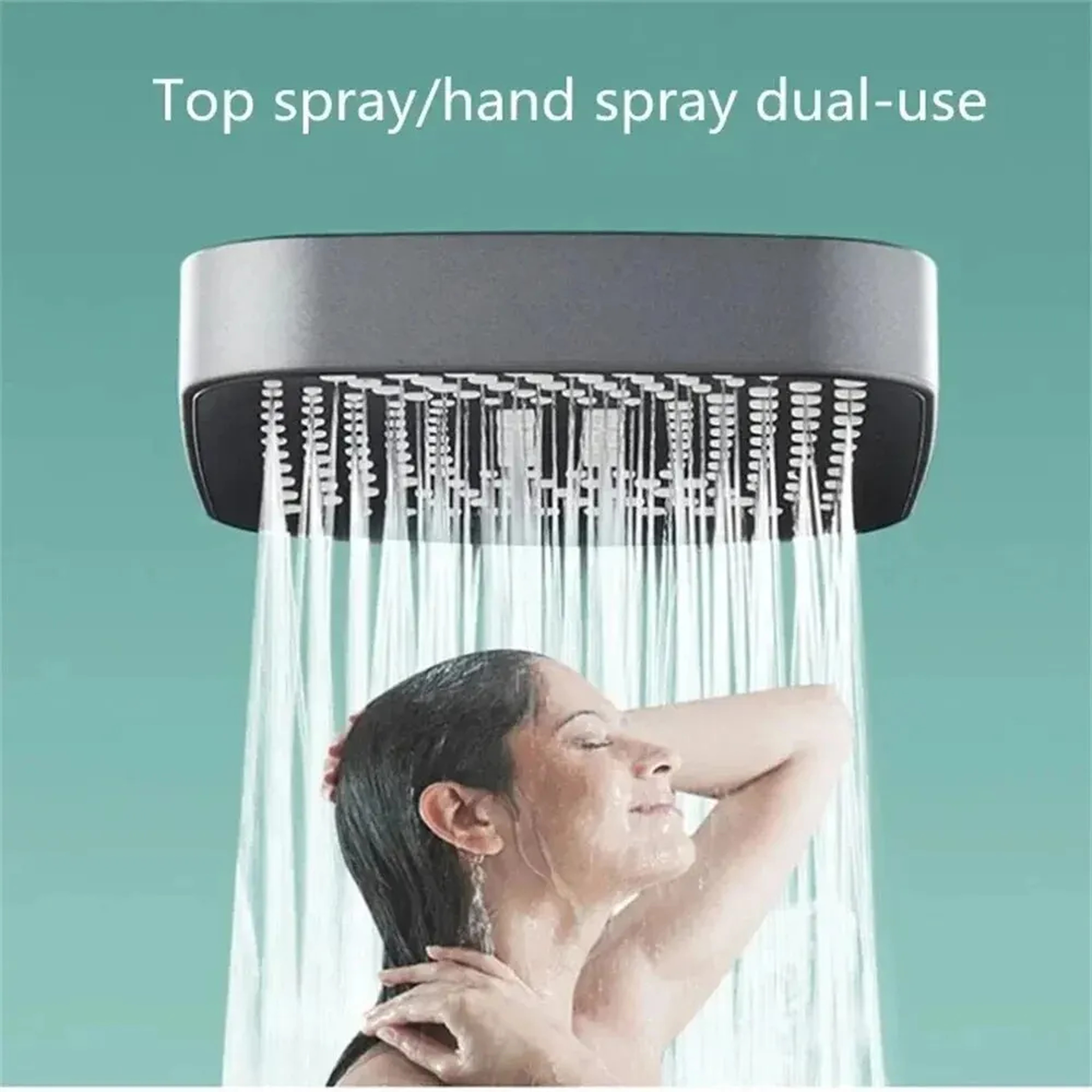 Adjustable High Pressure Rainfall Shower Head With Spray Modes 2