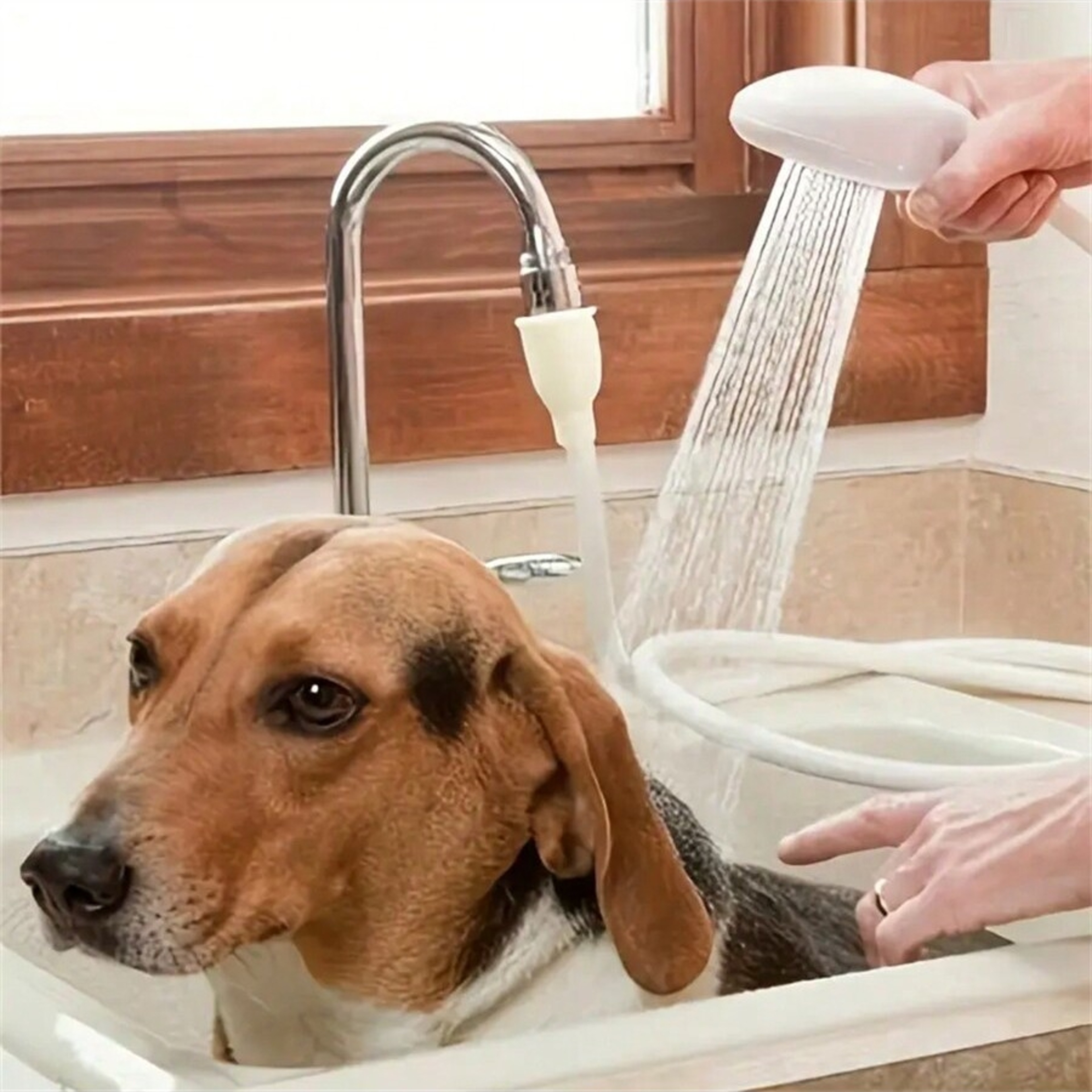 PetClean Faucet Shower Extender With Hose  Sink Sprayer 1