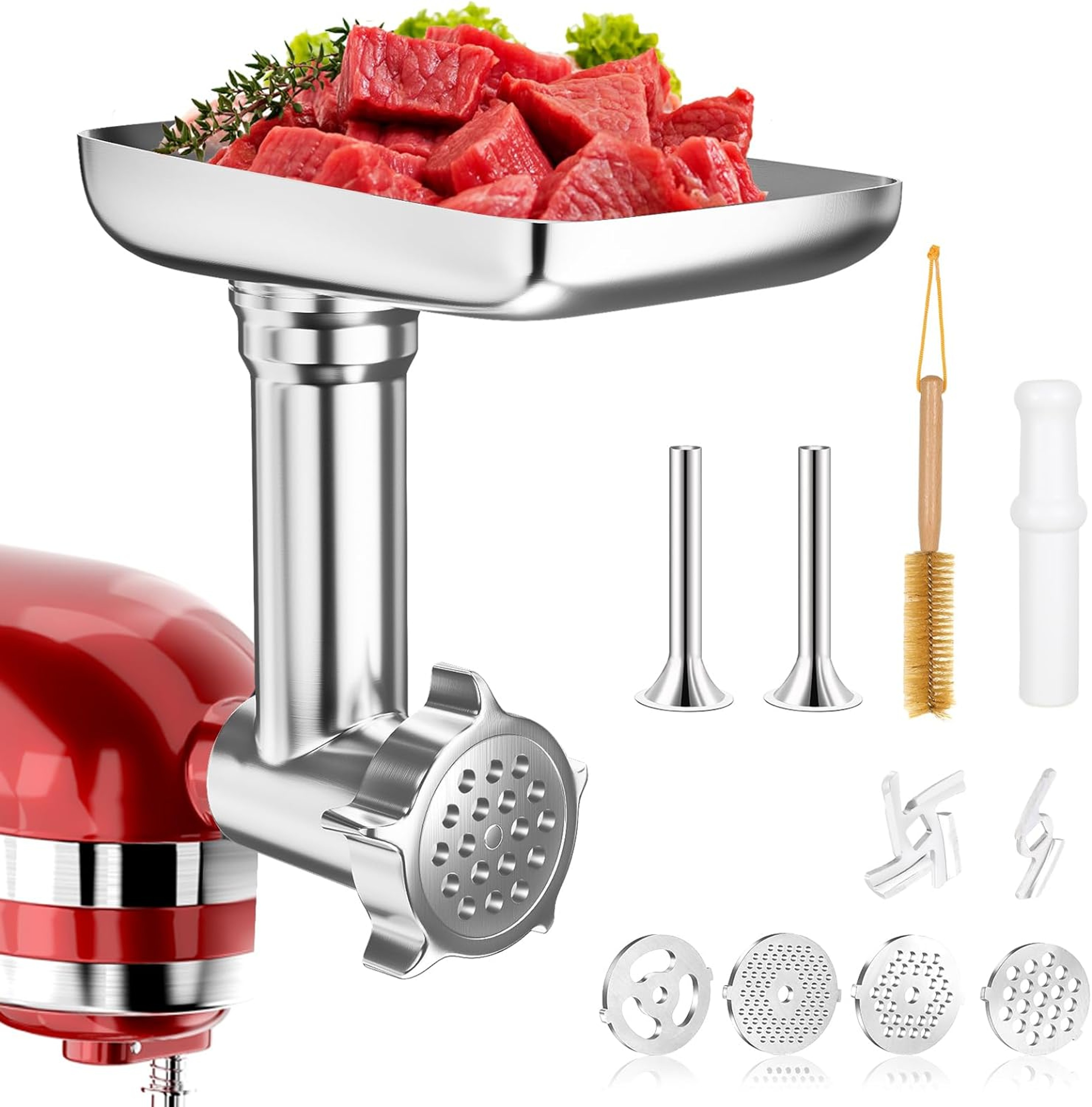 Premium Meat Grinder Attachment  Sausage Maker For KitchenAid And Cuisinart Stand Mixers 0