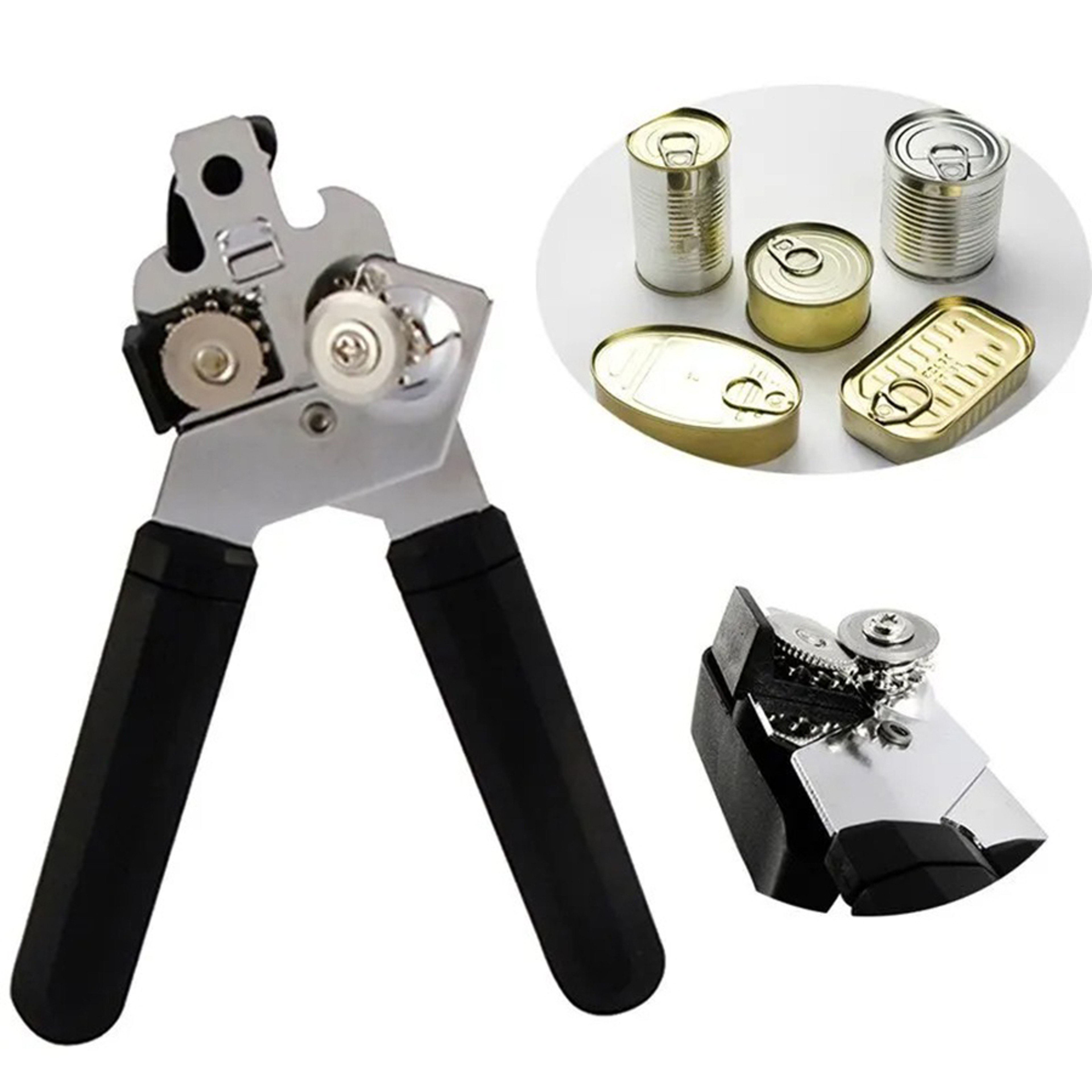Professional Stainless Steel Can Opener  Bottle Opener Multi Tool For Smooth Lid Removal 1