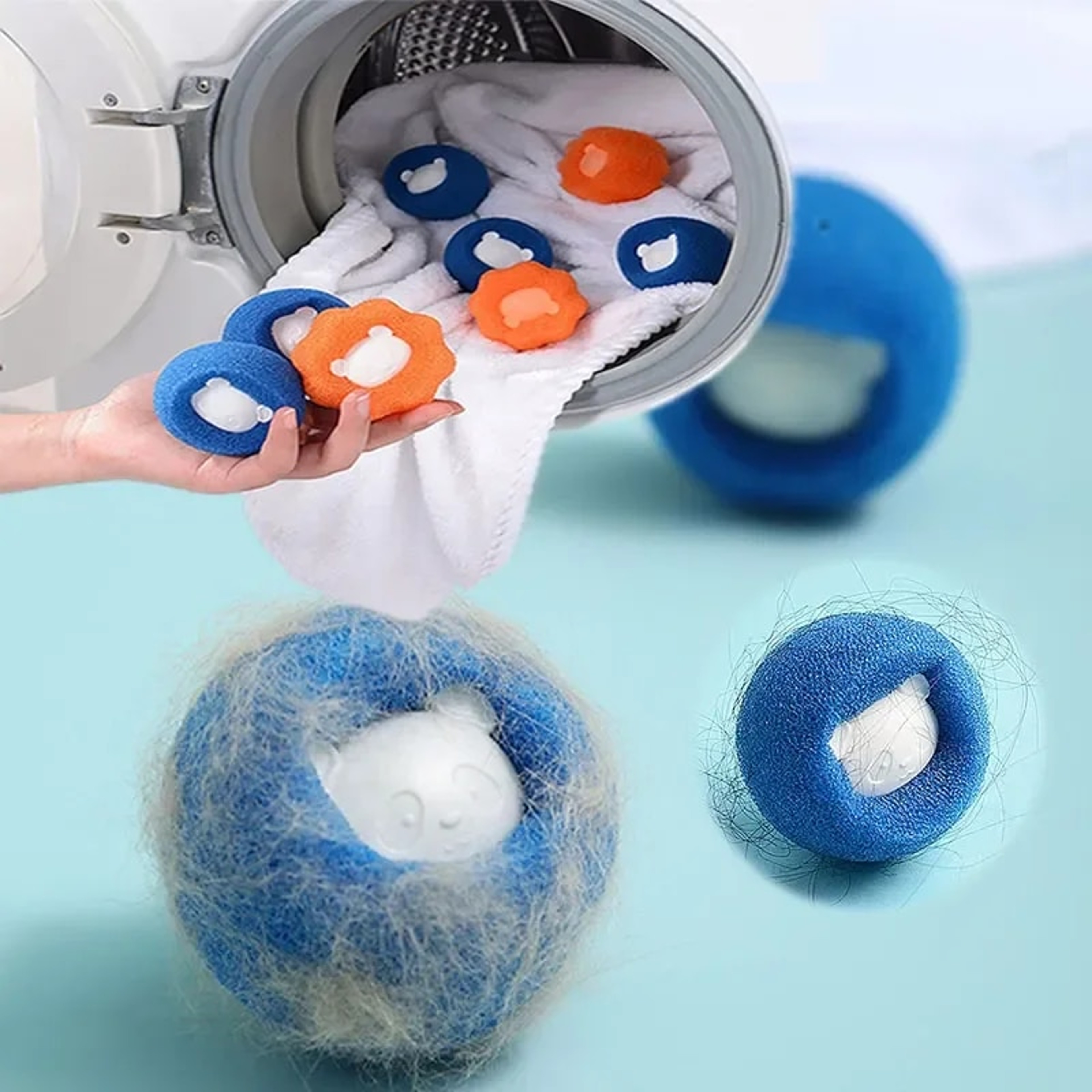 Ultimate Pet Fur Laundry Hair Remover Balls Reusable Washing Machine Lint  Fur Catcher 0