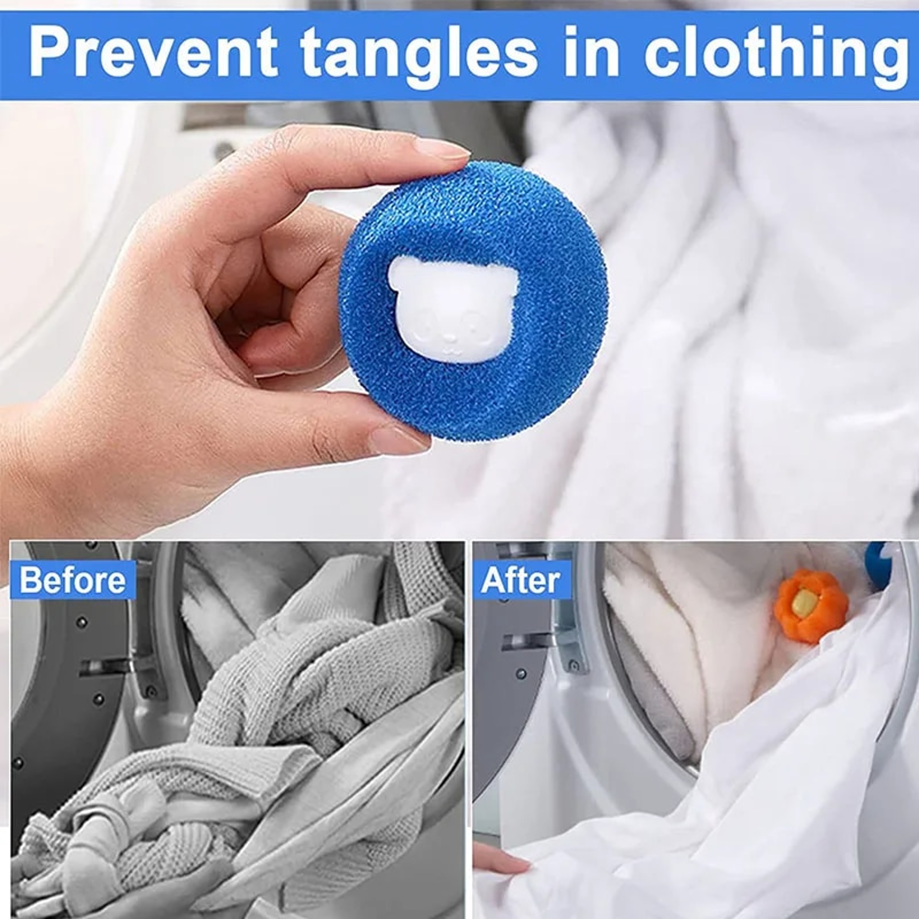 Ultimate Pet Fur Laundry Hair Remover Balls Reusable Washing Machine Lint  Fur Catcher 3