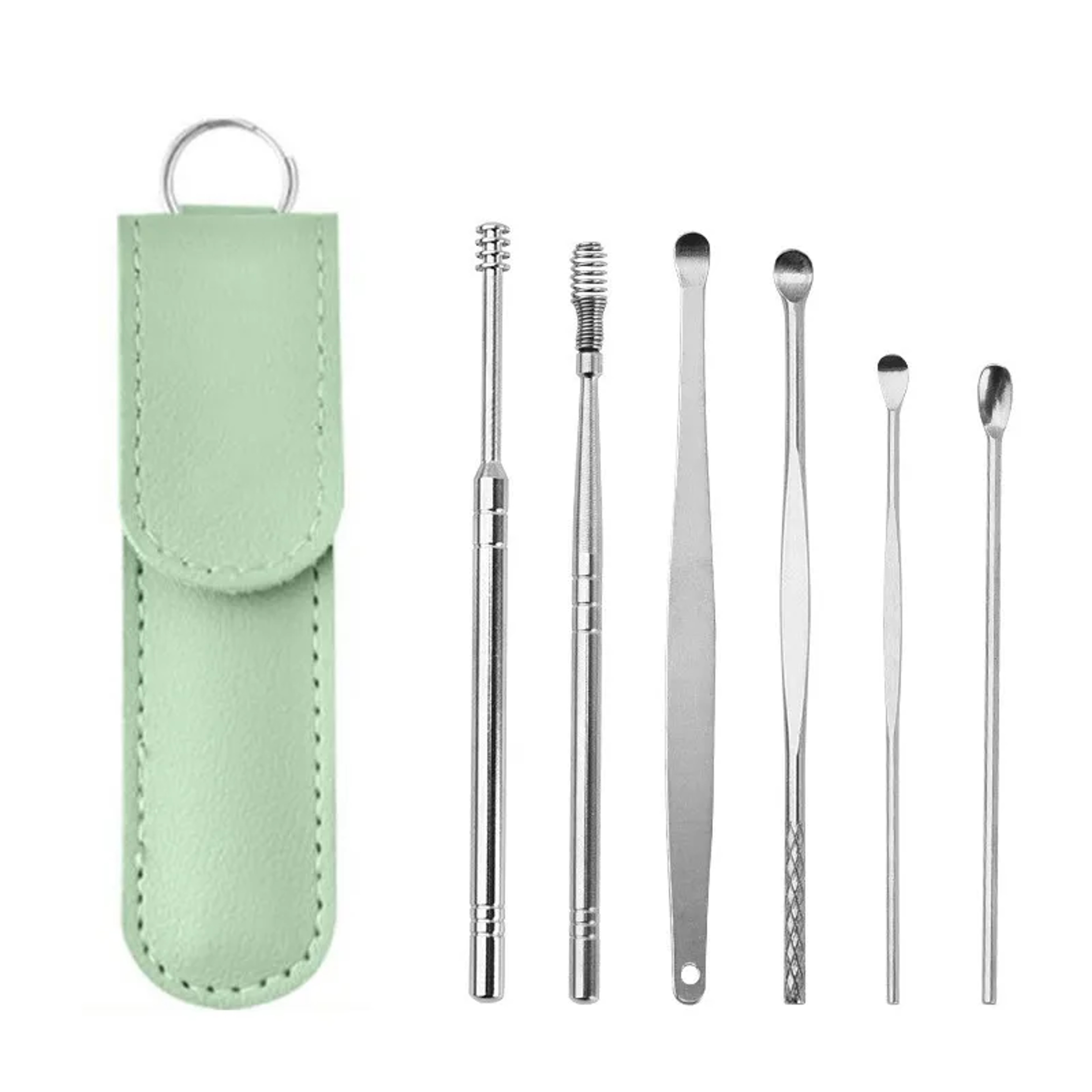 Premium Ear Wax Removal Tool Set With Spiral Earpick  Curette Ear Cleaning Kit 0