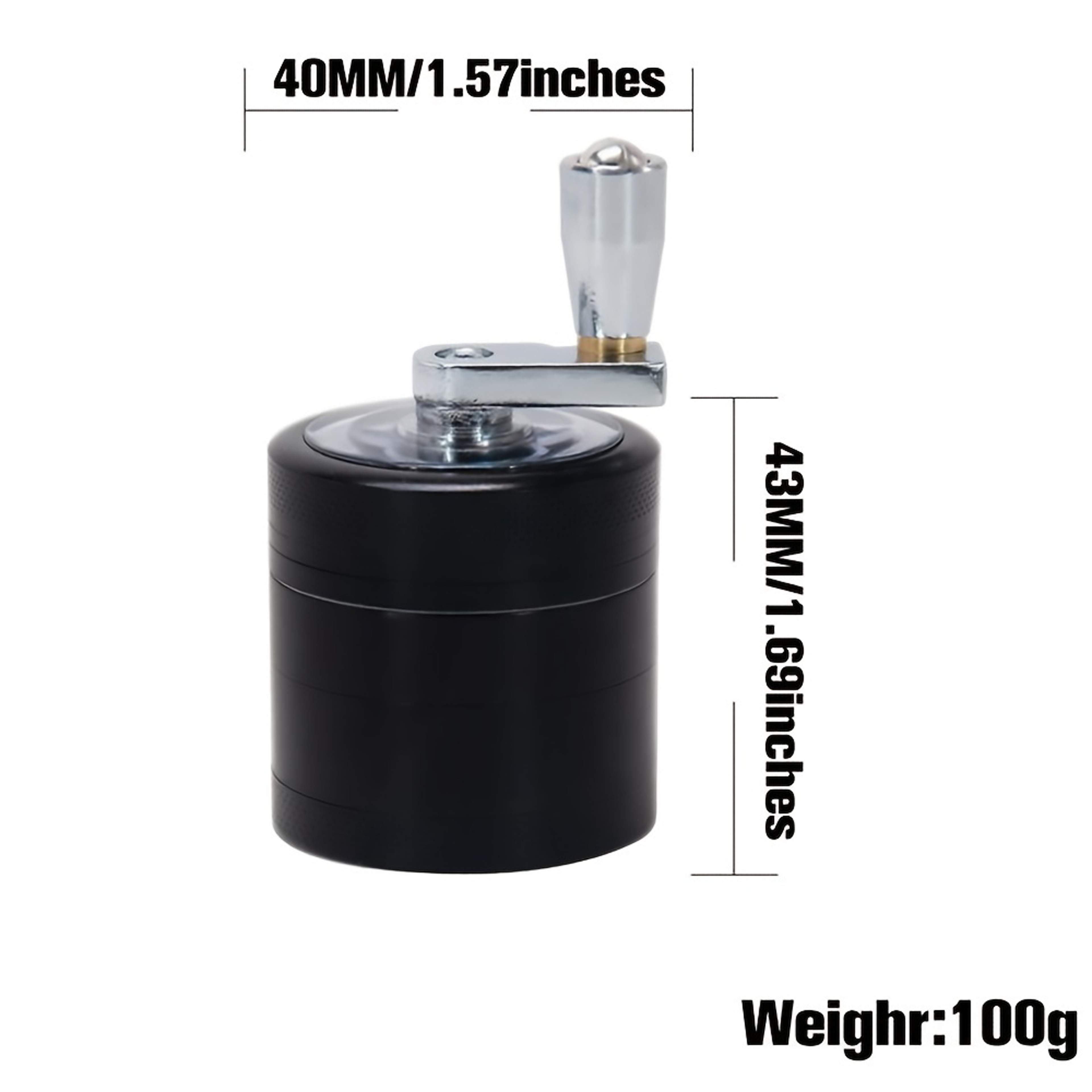 Premium Manual Nut  Hard Spice Grinder Durable Manual Spice Grinder For Nutmeg Ginger Rock Salt  Pe 5
