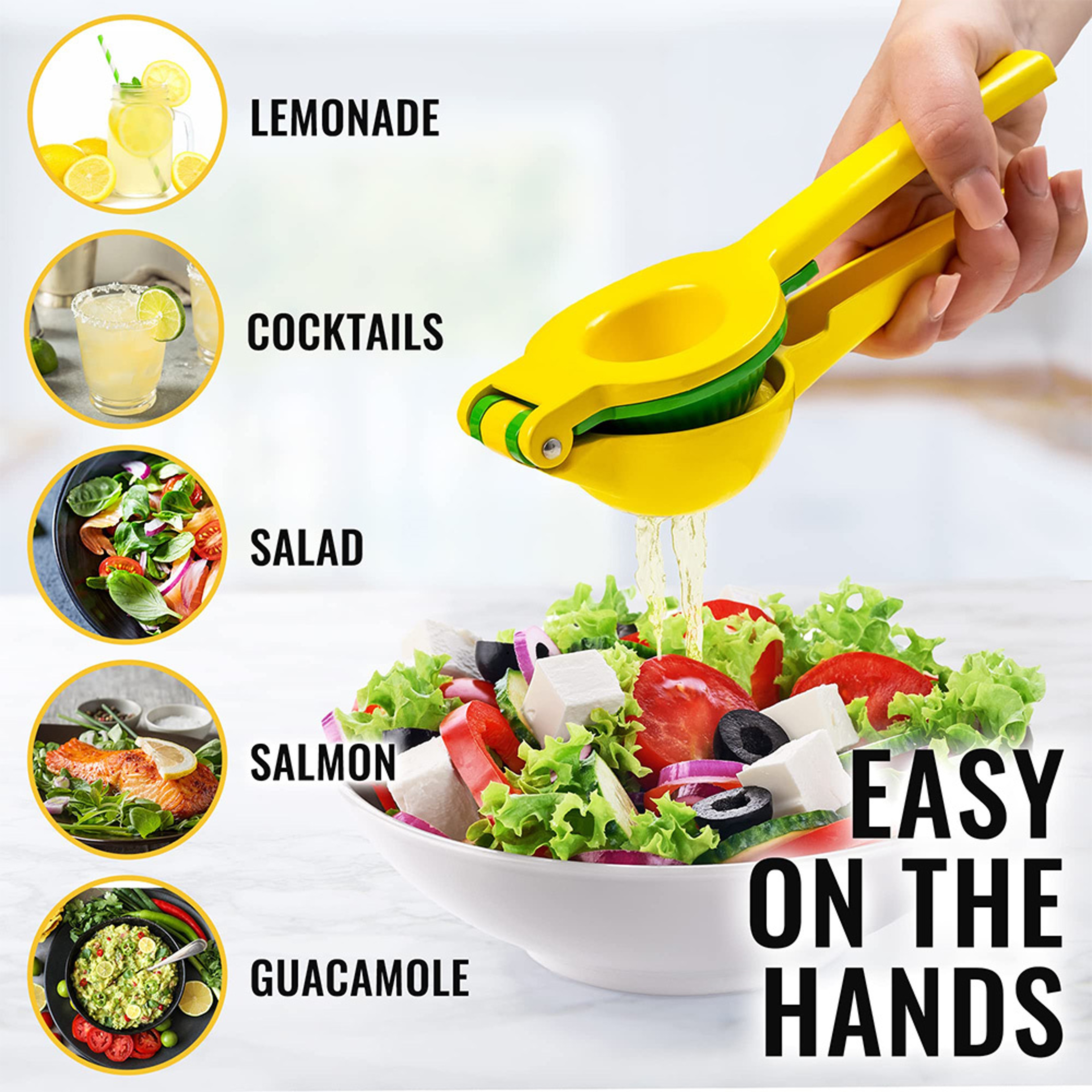 Heavy Duty Portable Manual Citrus Juicer Premium Lemon  Orange Handheld Fresh Juice Press 4