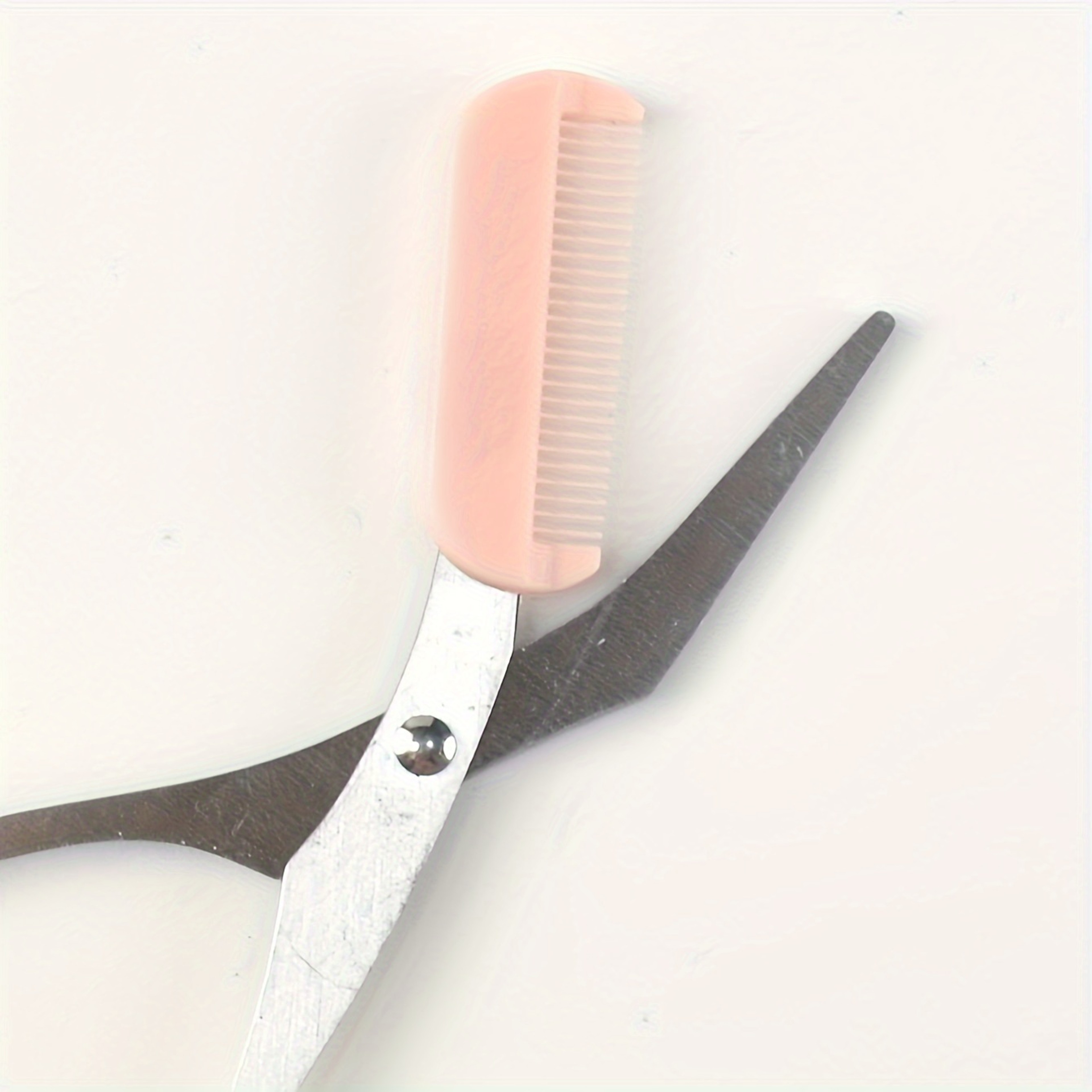 Professional Precision Eyebrow Trimming Scissors With Built In Comb Stainless Steel Grooming Tool F 3