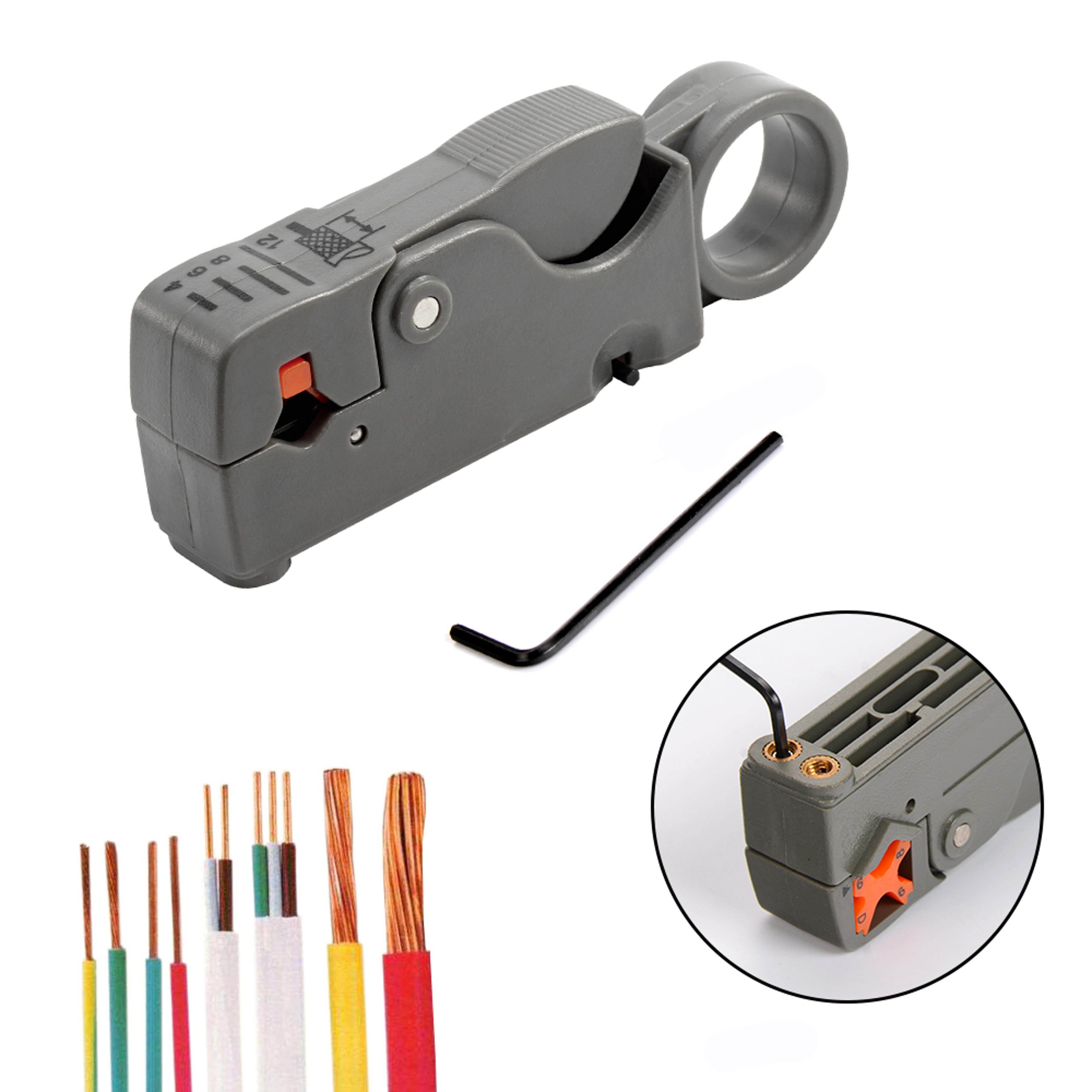 Premium Stainless Steel Wire Stripper Pliers Multi Function Cable Stripping Tool With Insulated Ele 0