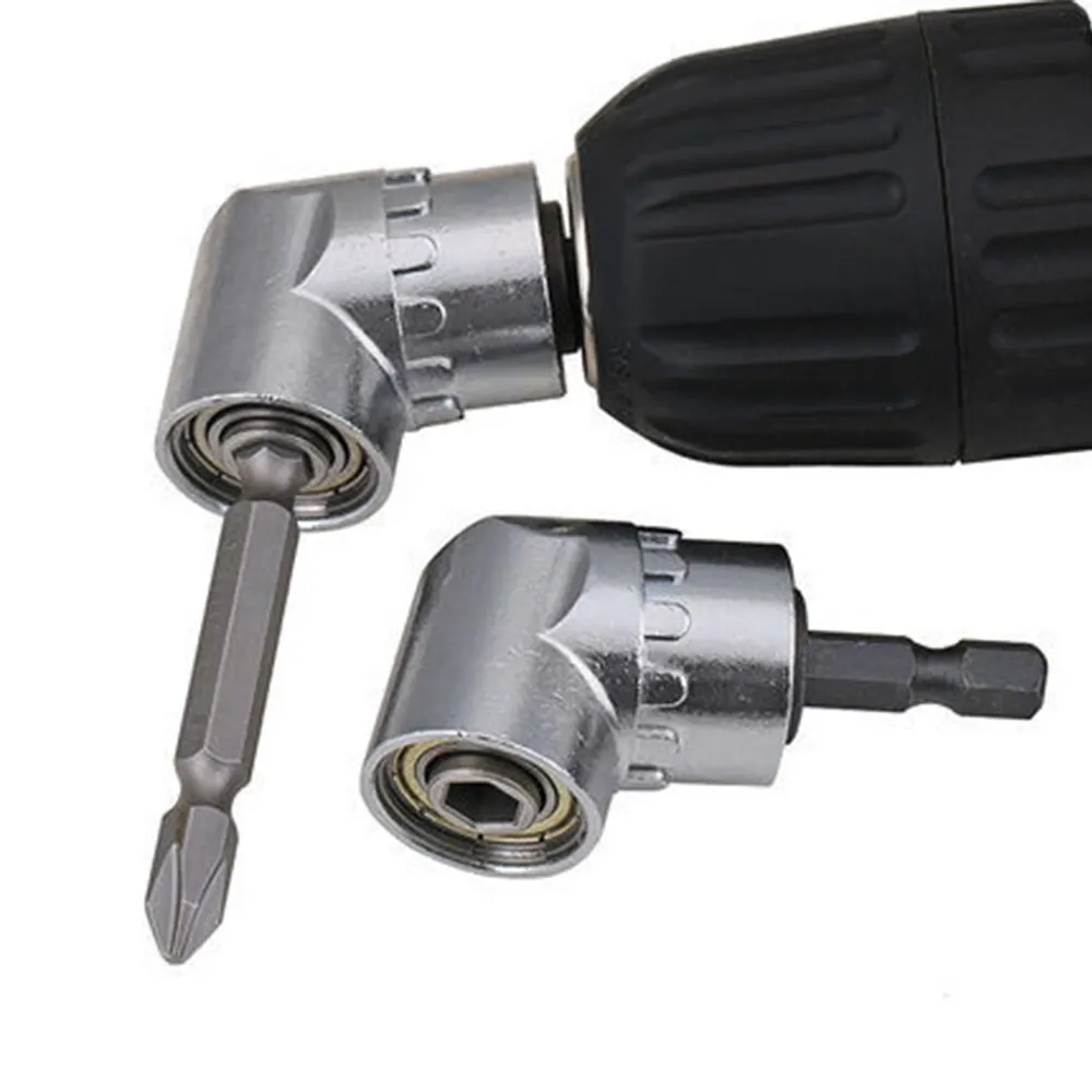 Compact Angle Screwdriver Adapter Magnetic Bit Driver For Tight Space Drilling 0