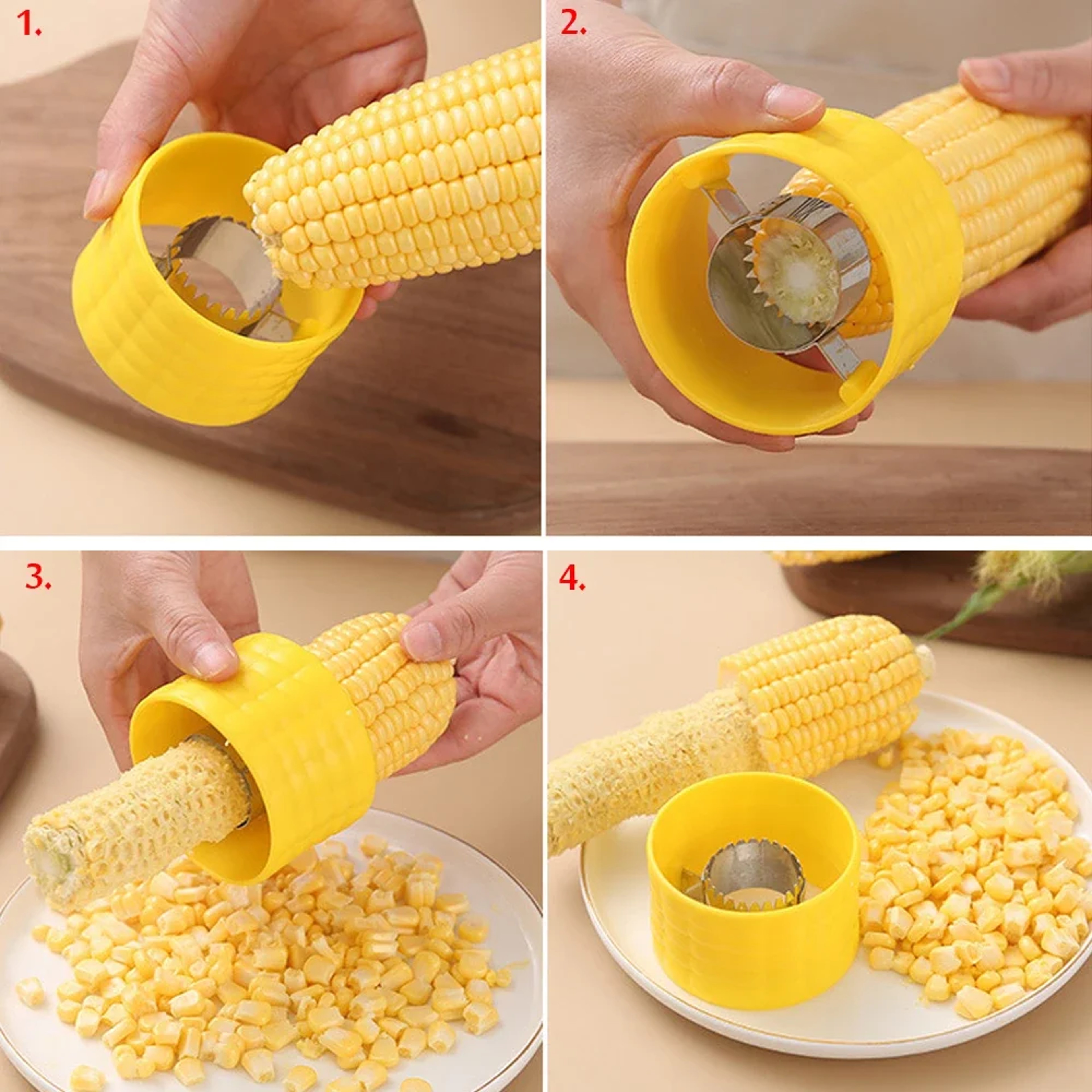 Professional Corn Cob Stripper  Peeler Tool Swift Kernel Cutter Kitchen Gadget 3