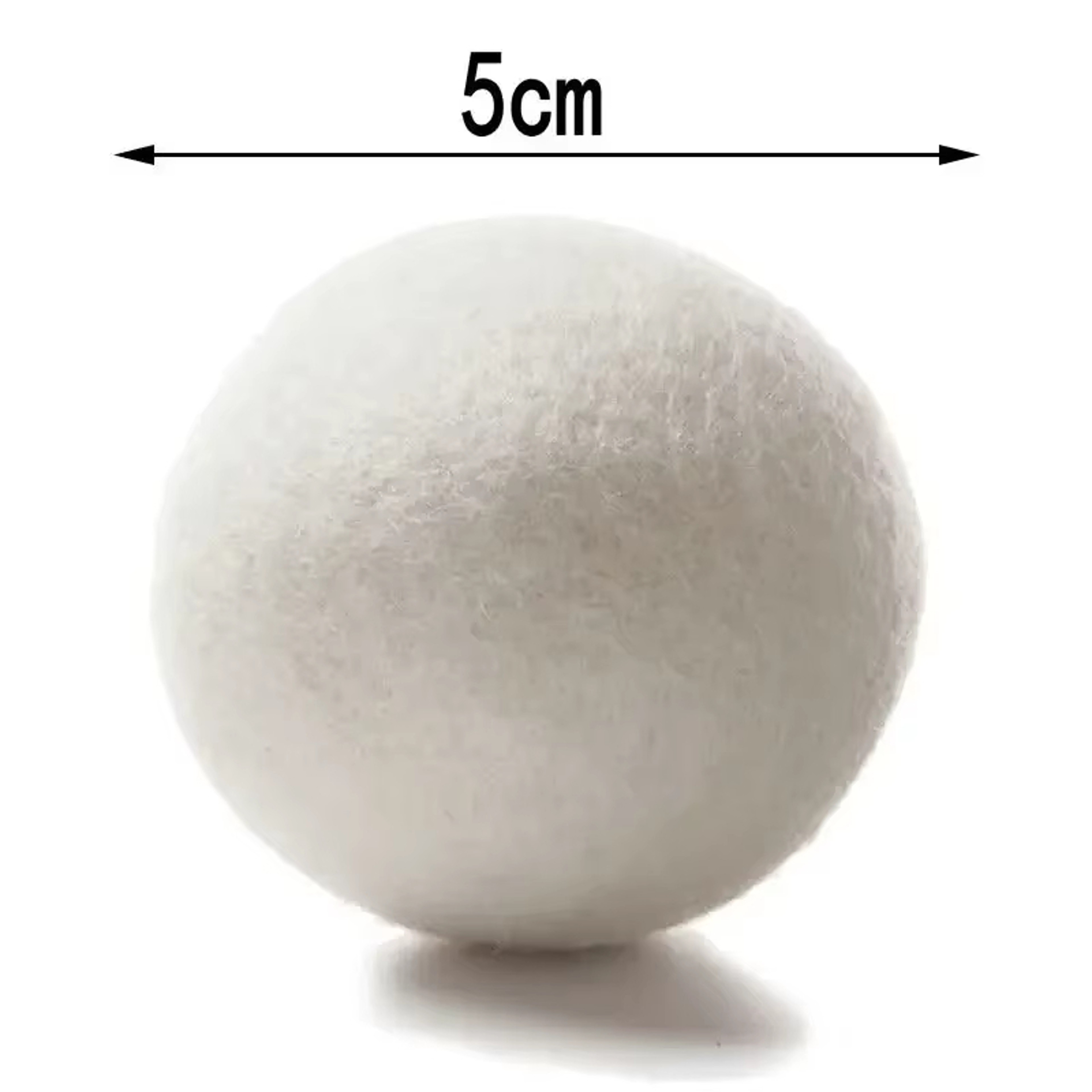 EcoClean Reusable Wool Dryer Balls Set Natural Fabric Softener  Eco Friendly Laundry Dryer Balls 4