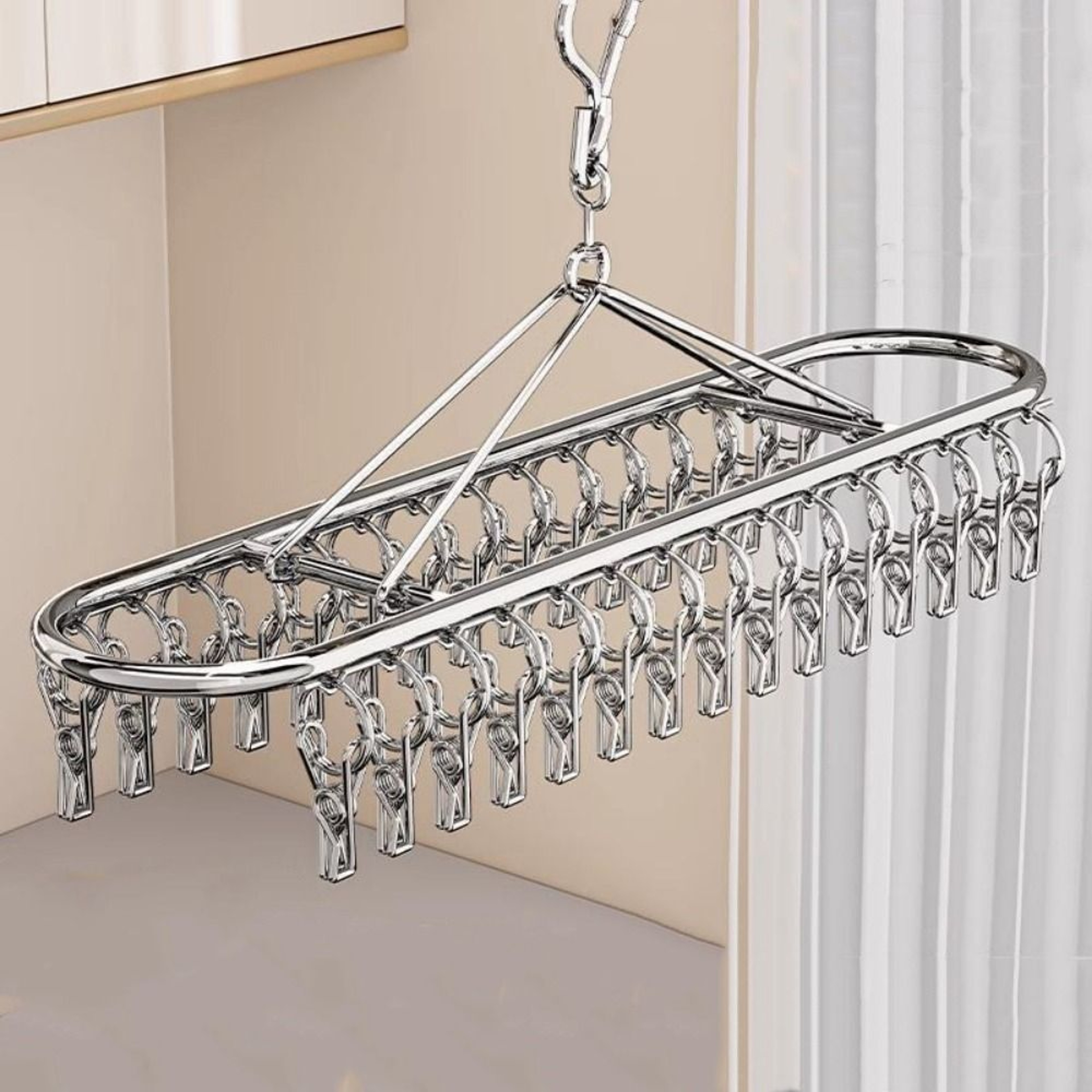 Stainless Steel Windproof Sock  Underwear Drying Rack Clip Laundry Clips Drying Holder 1