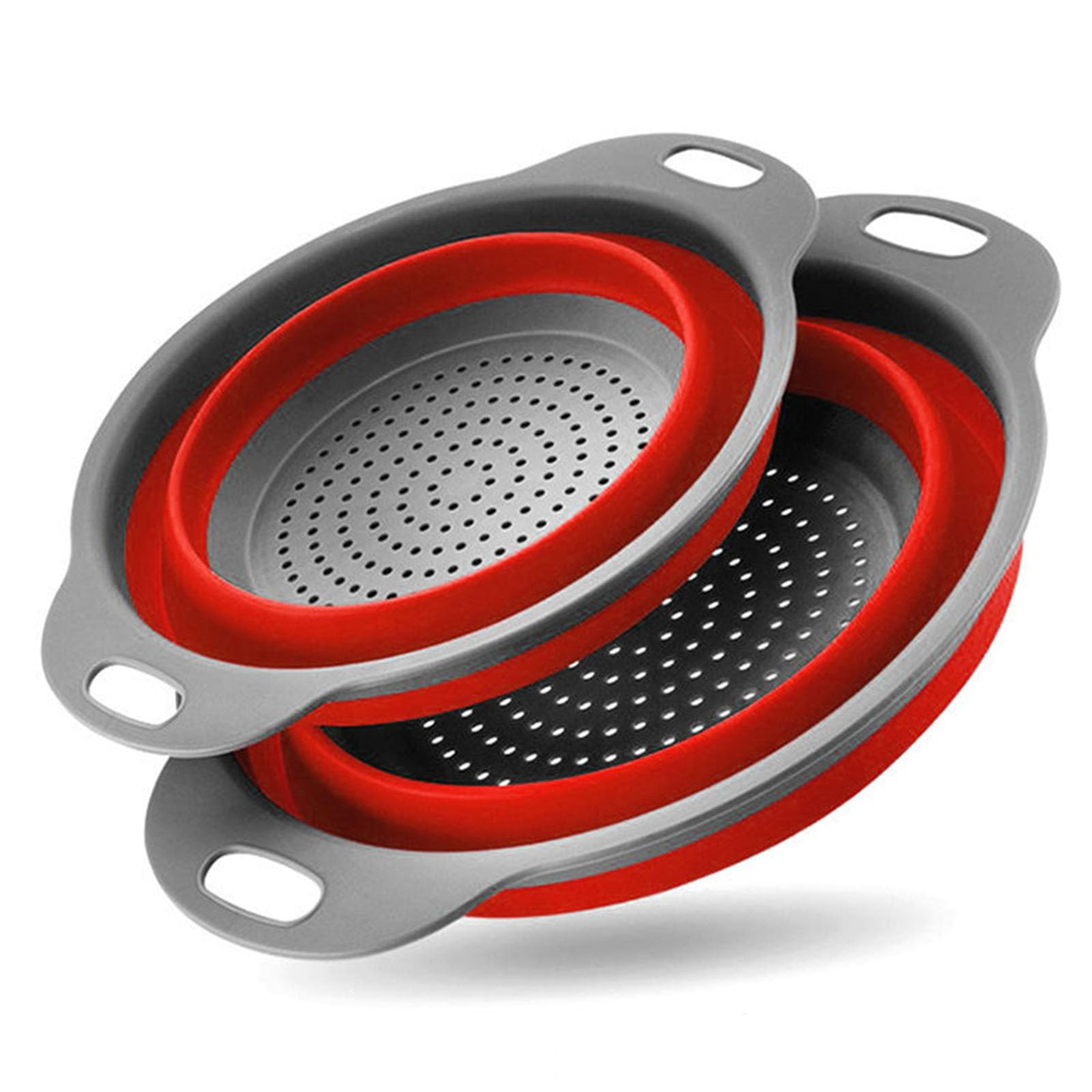 FoldEase Collapsible Silicone Colander Bowl For Pasta Fruit  Vegetable Washing 0