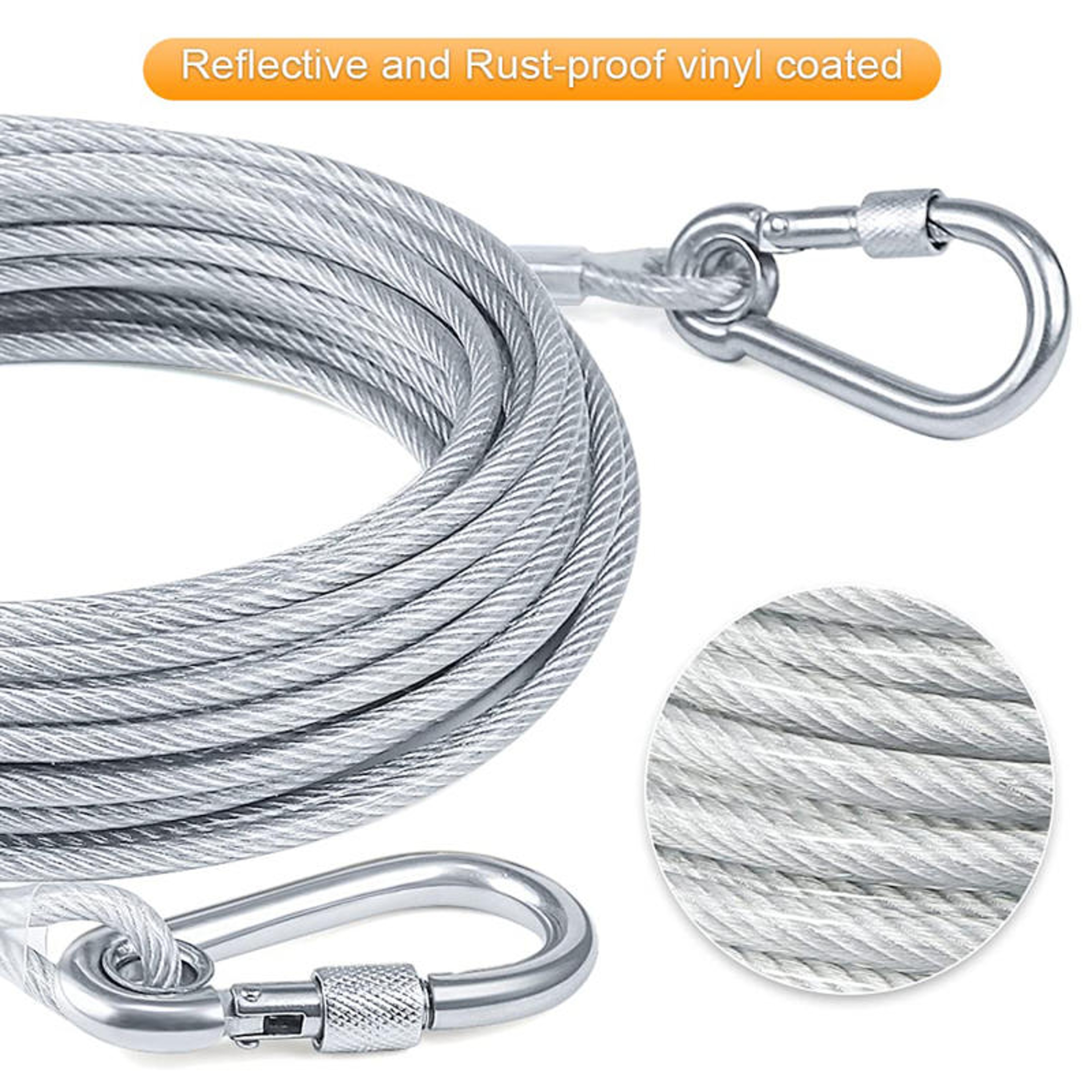 Premium Adjustable Stainless Steel Clothesline Portable Windproof Outdoor  Indoor Drying Line 3