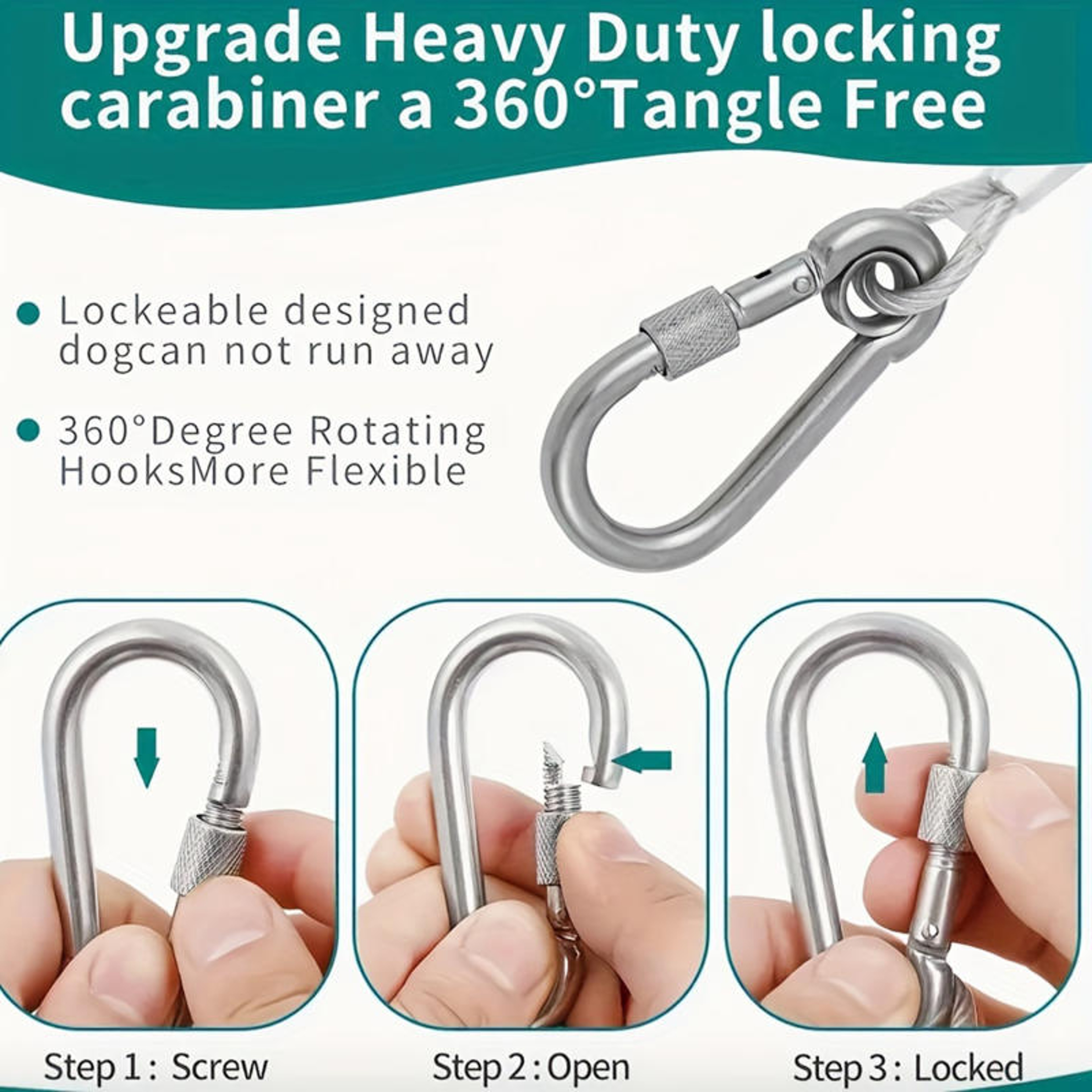 Premium Adjustable Stainless Steel Clothesline Portable Windproof Outdoor  Indoor Drying Line 5