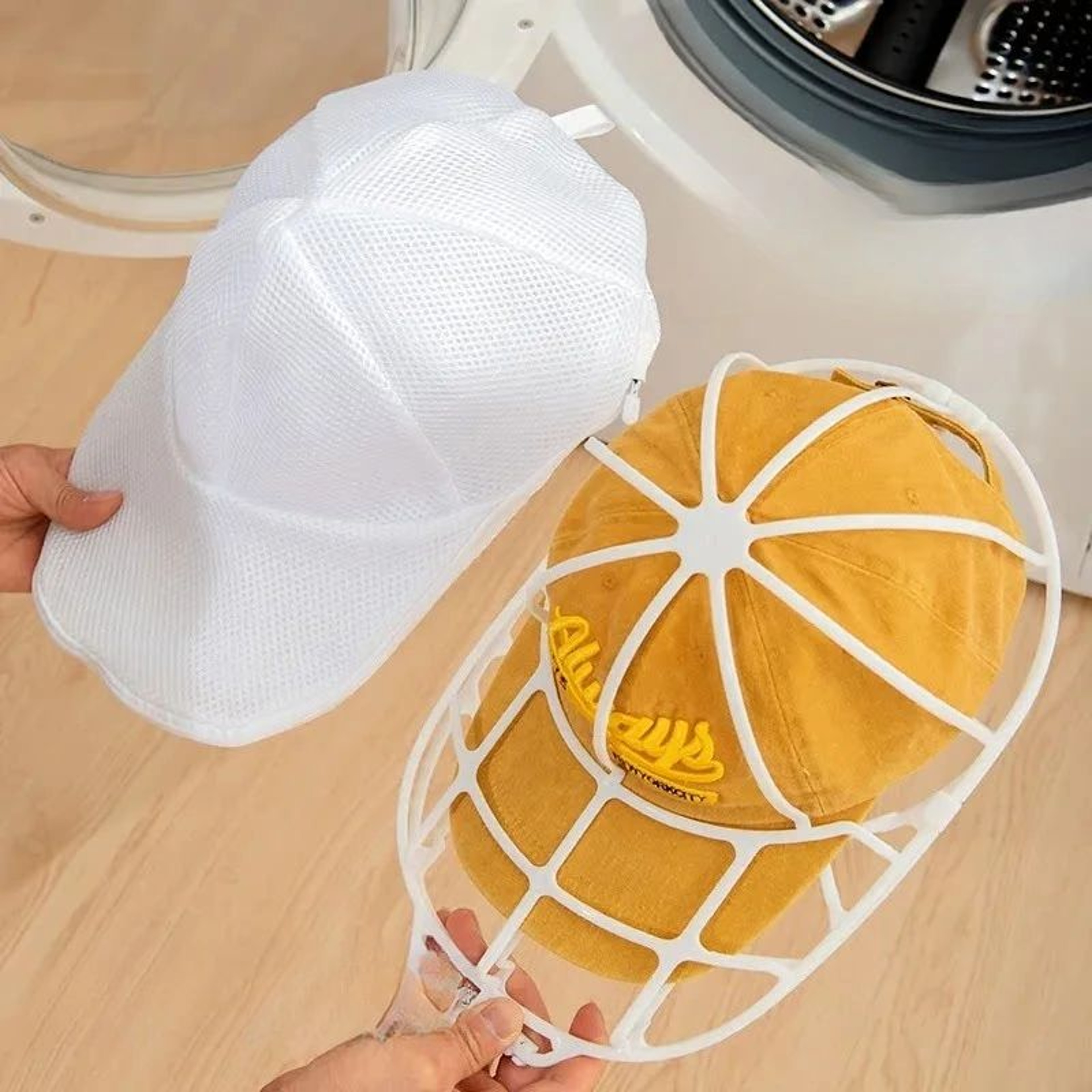 CapCare Pro Washing Machine Hat Protector With Mesh Cleaning Cage 0