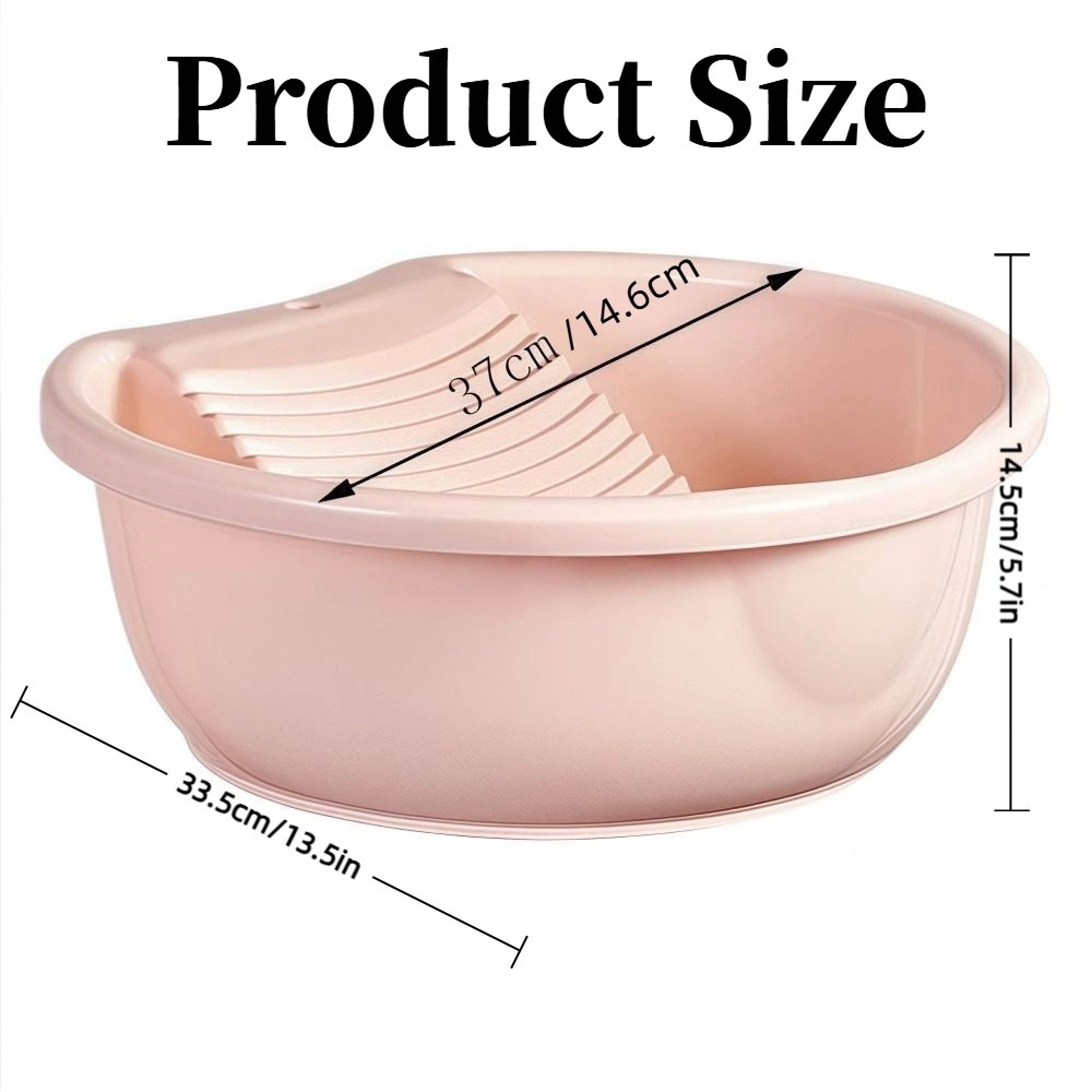 Ultimate Washboard Basin Laundry Tub Durable Hand Wash Plastic Wash Basin With Non Slip Scrub Surfa 5